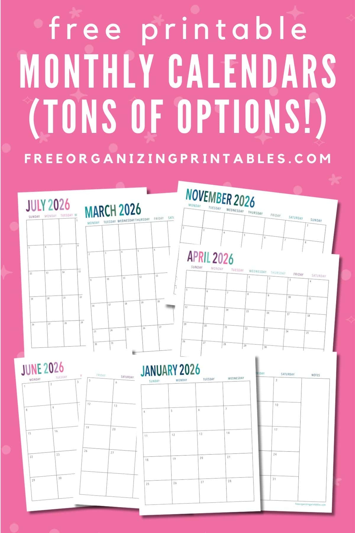 15 Free Printable Calendars To Help Maximize Your Time 15 Free Printable Calendars To Help Maximize Your Time