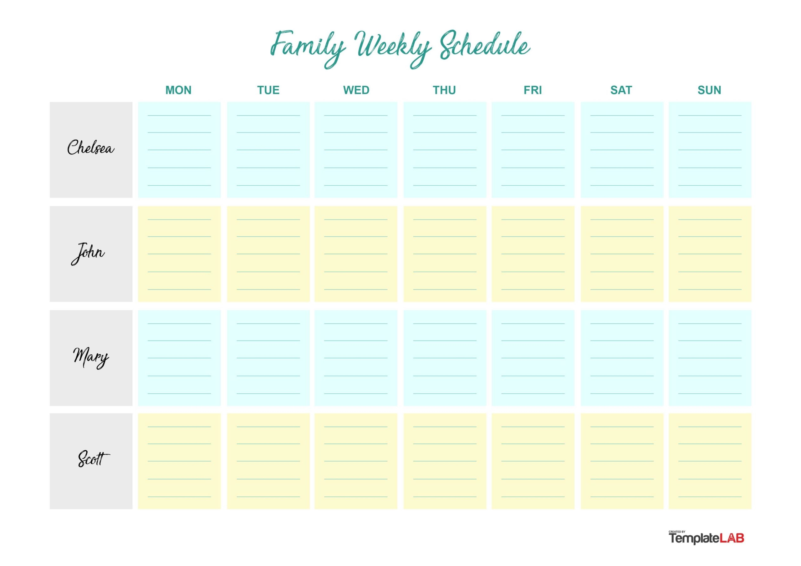 19 Free Weekly Calendar Templates Word Excel PDF 19 Free Weekly Calendar Templates Word Excel PDF