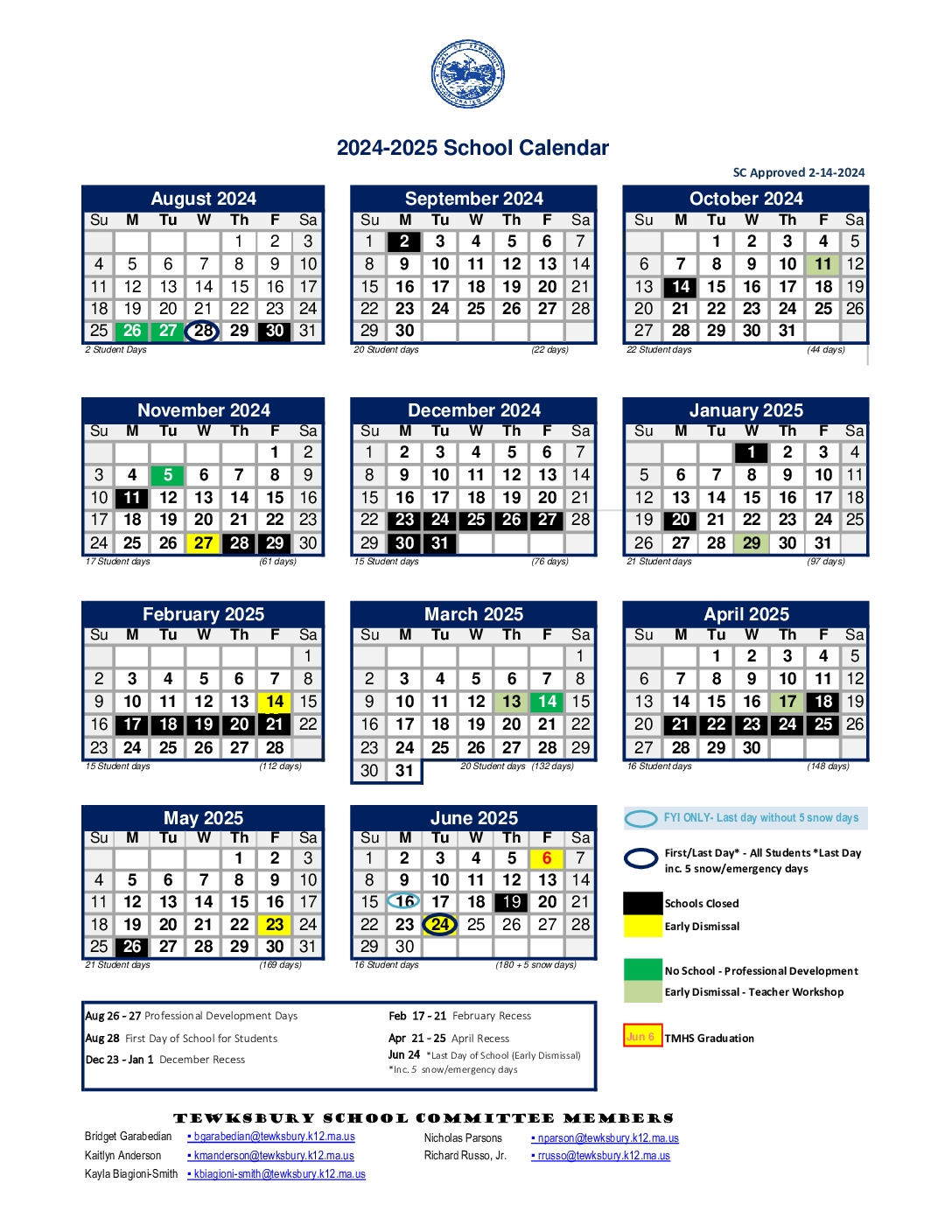 2024 2025 School Calendar Calendar Legend Center Elementary 2024 2025 School Calendar Calendar Legend Center Elementary