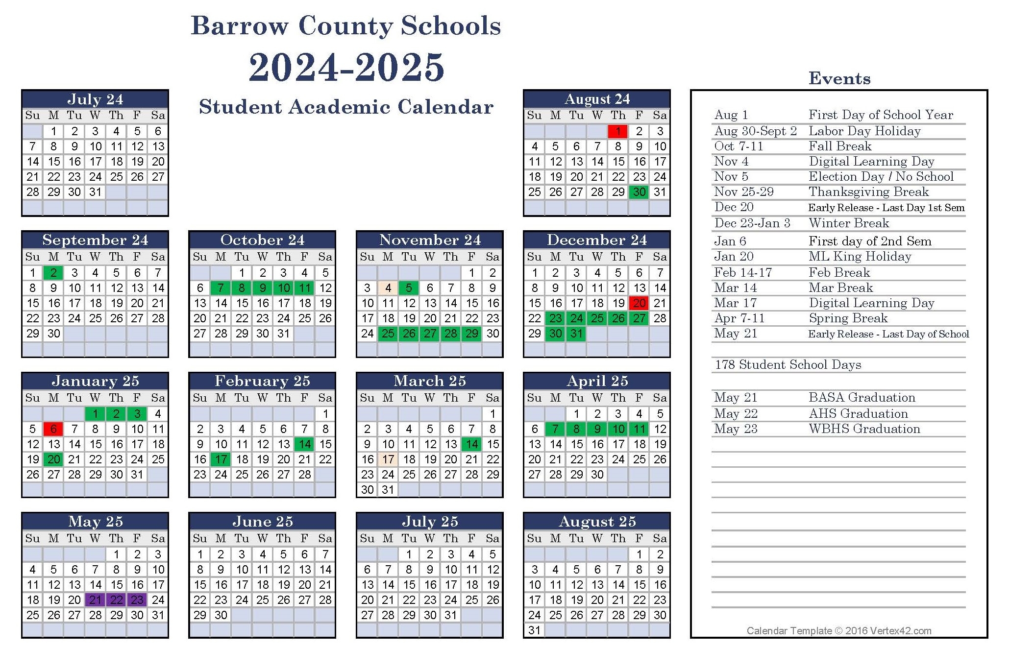 2024 25 2025 26 Student Calendars Barrow County School System 2024 25 2025 26 Student Calendars Barrow County School System