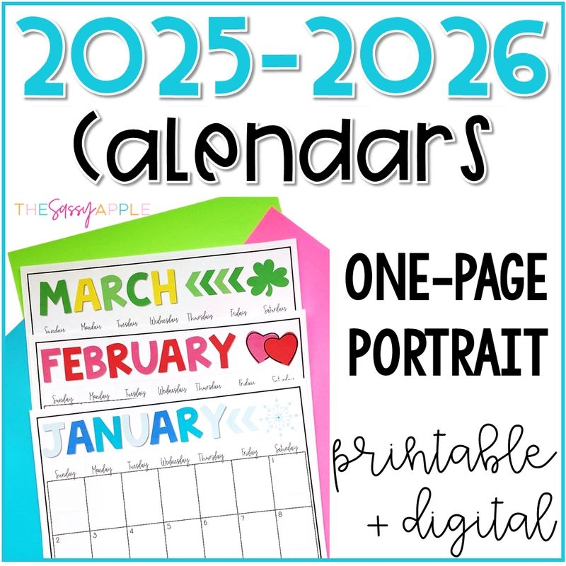 2025 And 2026 One Page Calendar Printable Portrait 2025 And 2026 One Page Calendar Printable Portrait