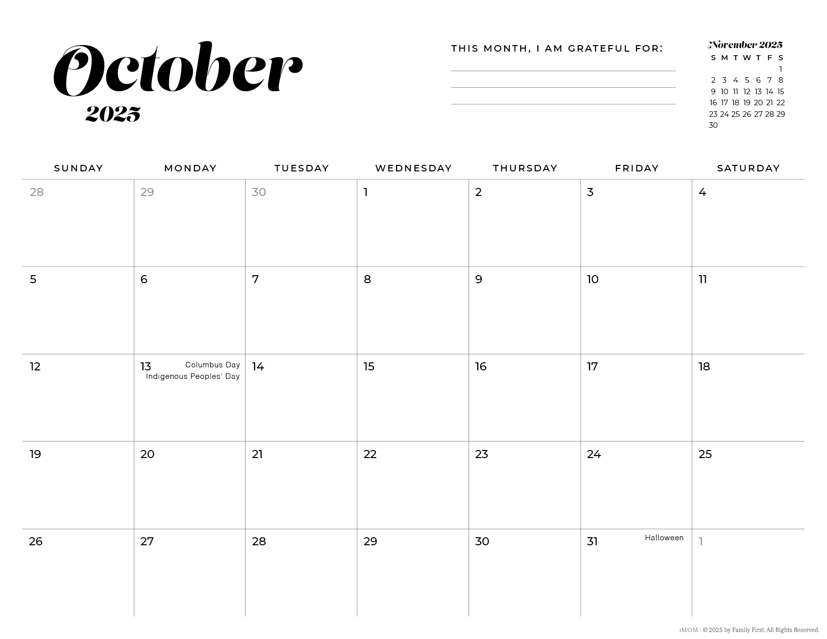 2025 2026 Simple Printable Calendar For Moms IMOM 2025 2026 Simple Printable Calendar For Moms IMOM