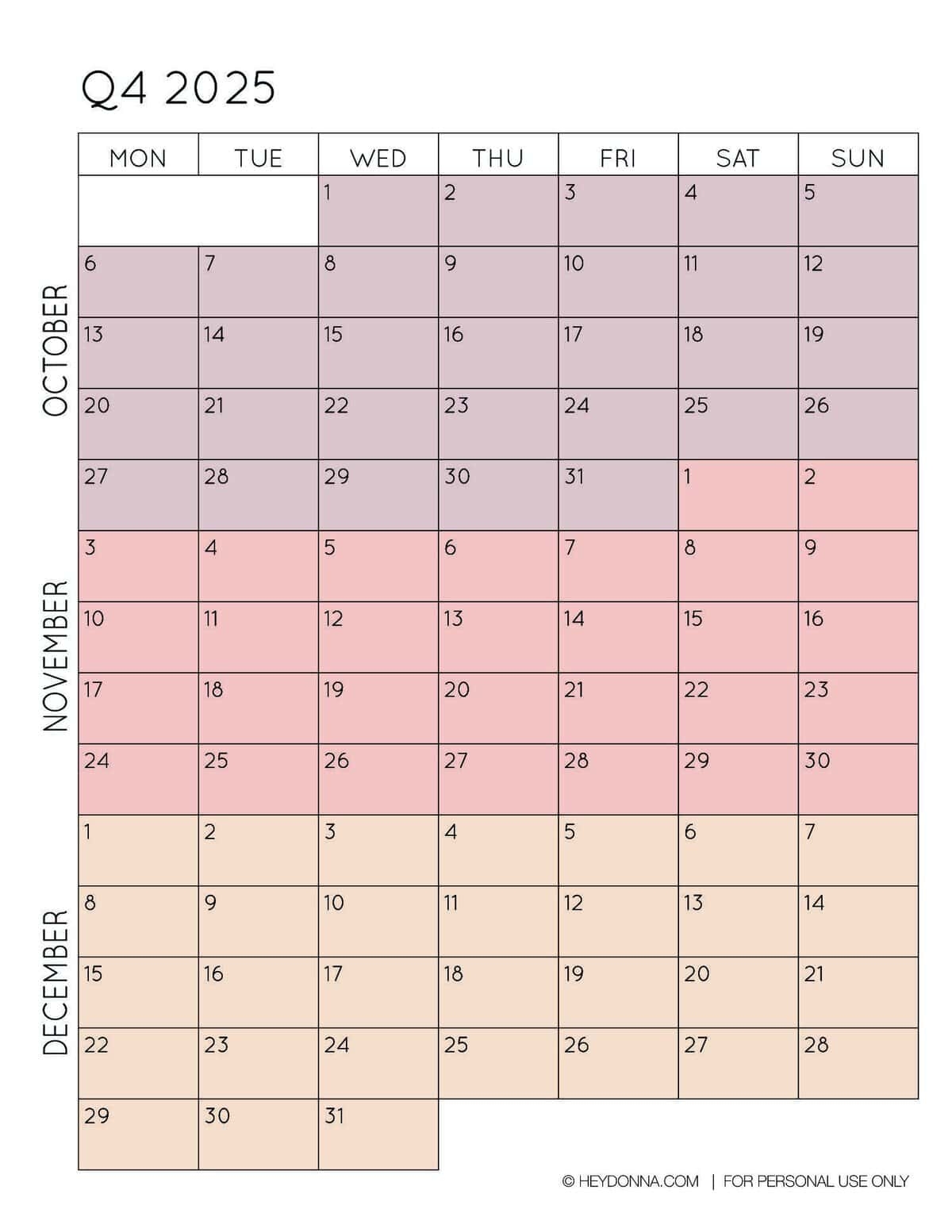 2025 3 Month Quarterly Calendar Printables FREE Hey Donna 2025 3 Month Quarterly Calendar Printables FREE Hey Donna