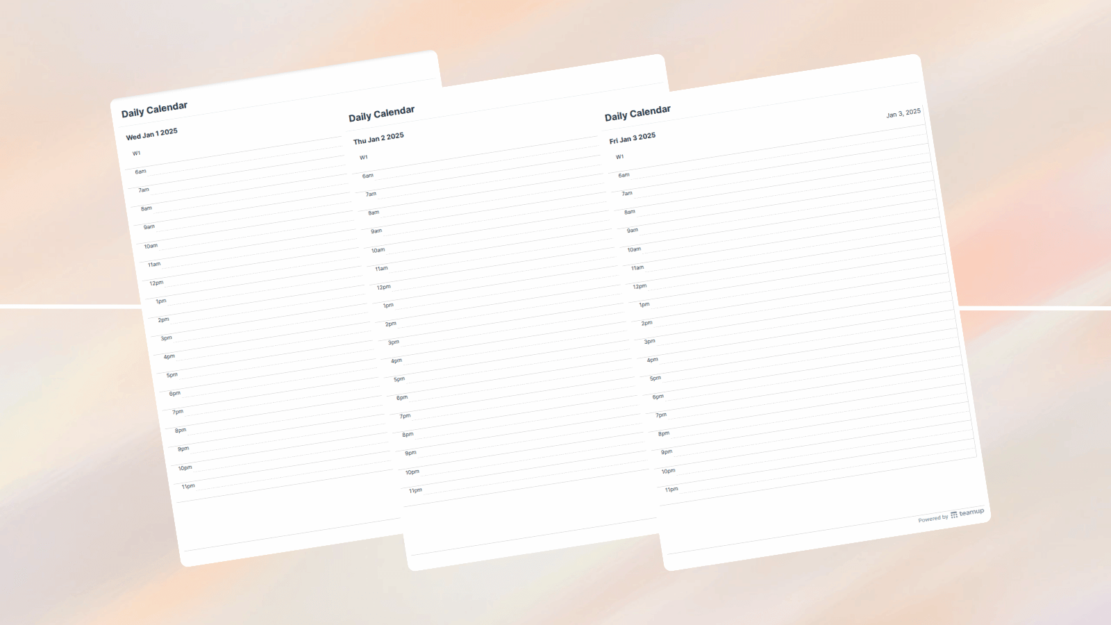 Free Monthly Calendar Printable 2025