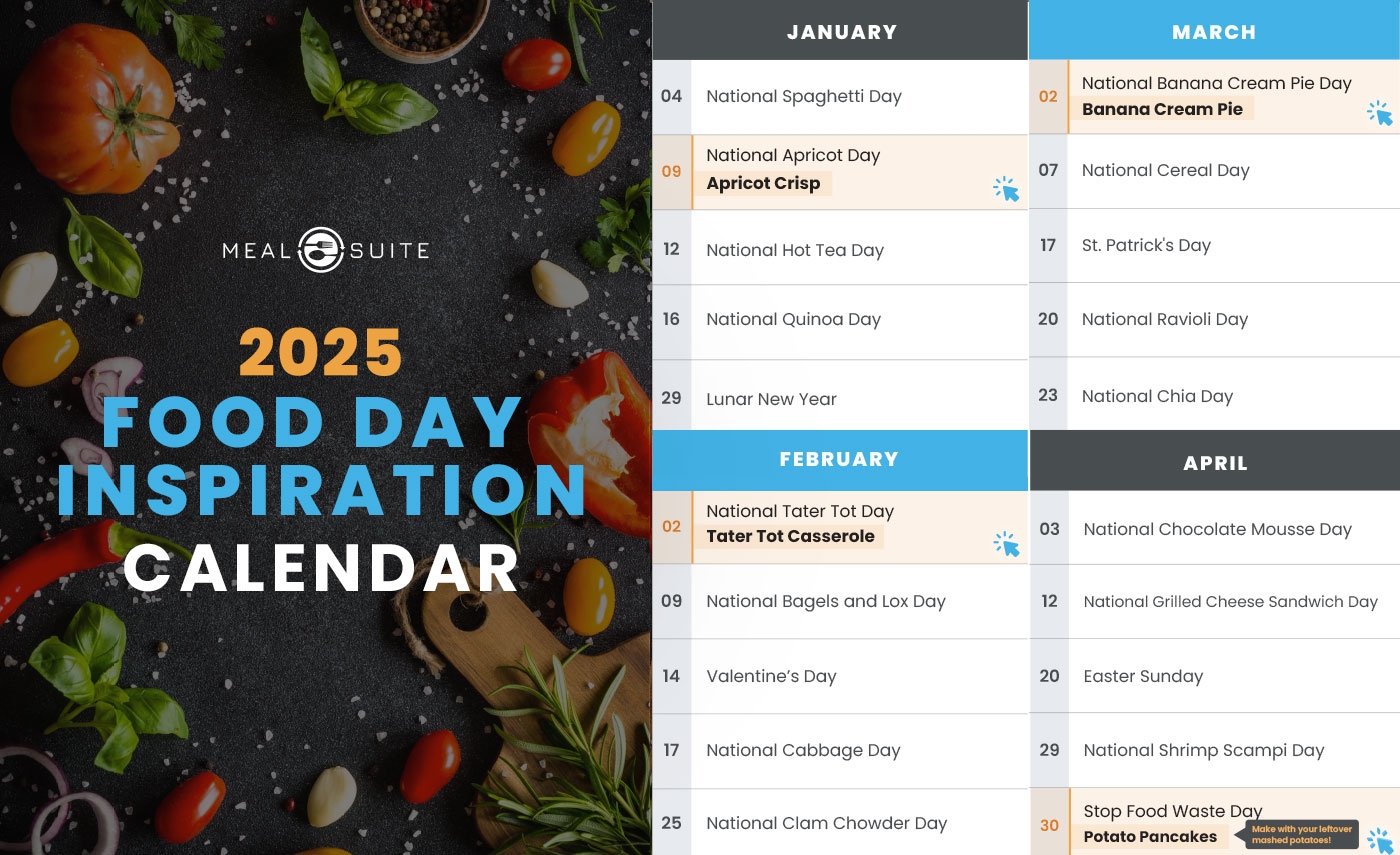 2025 Food Day Calendar With Recipes More For Senior Care MealSuite 2025 Food Day Calendar With Recipes More For Senior Care MealSuite