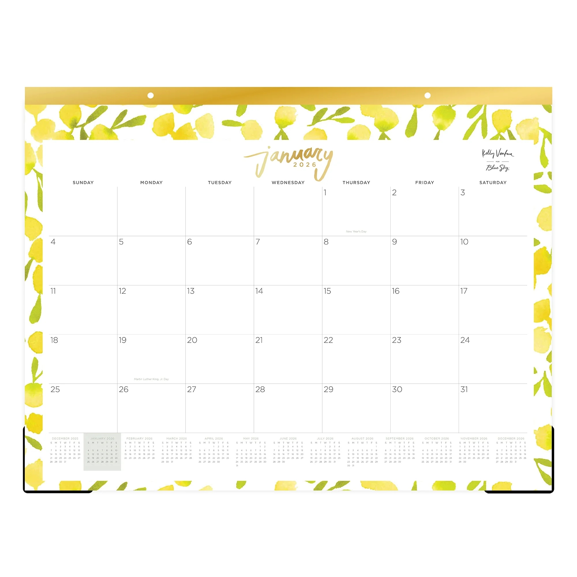 2026 Blue Sky Monthly Desk Pad Calendar 22 X 17 Mimosa January To December 149063 Walmart