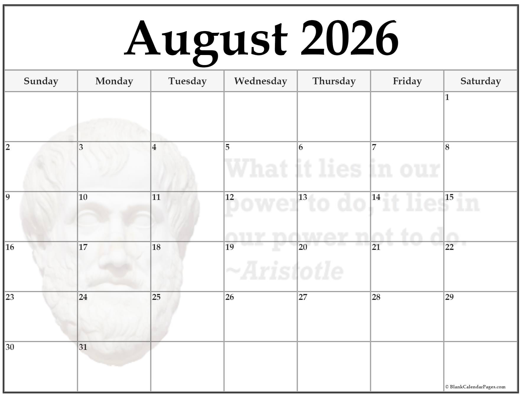 24 August 2026 Quote Calendars 24 August 2026 Quote Calendars