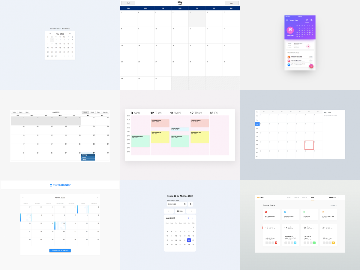 Printable Calendar From Json