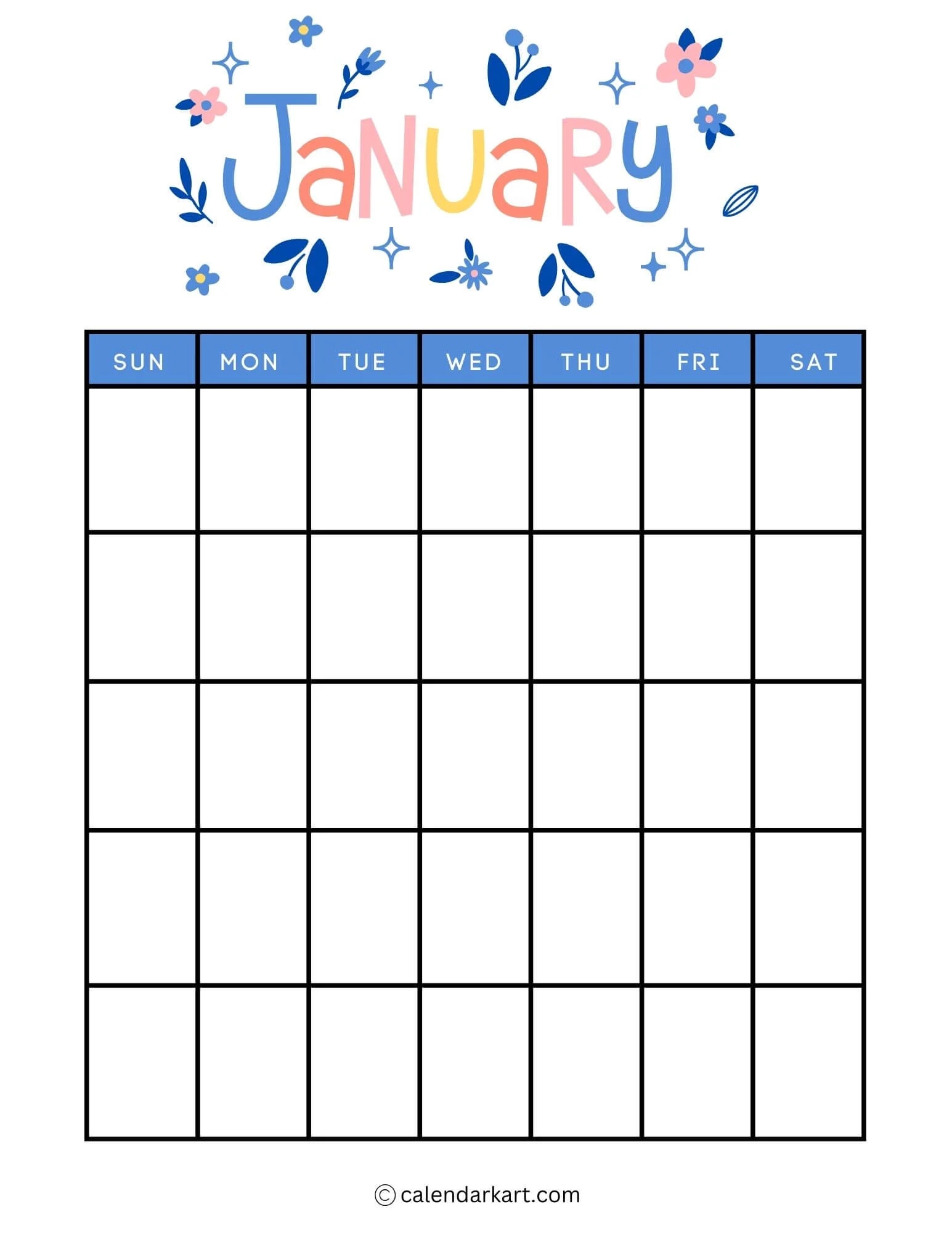 40 Printable January 2025 Calendars Free Pdf Calendarkart 40 Printable January 2025 Calendars Free Pdf Calendarkart