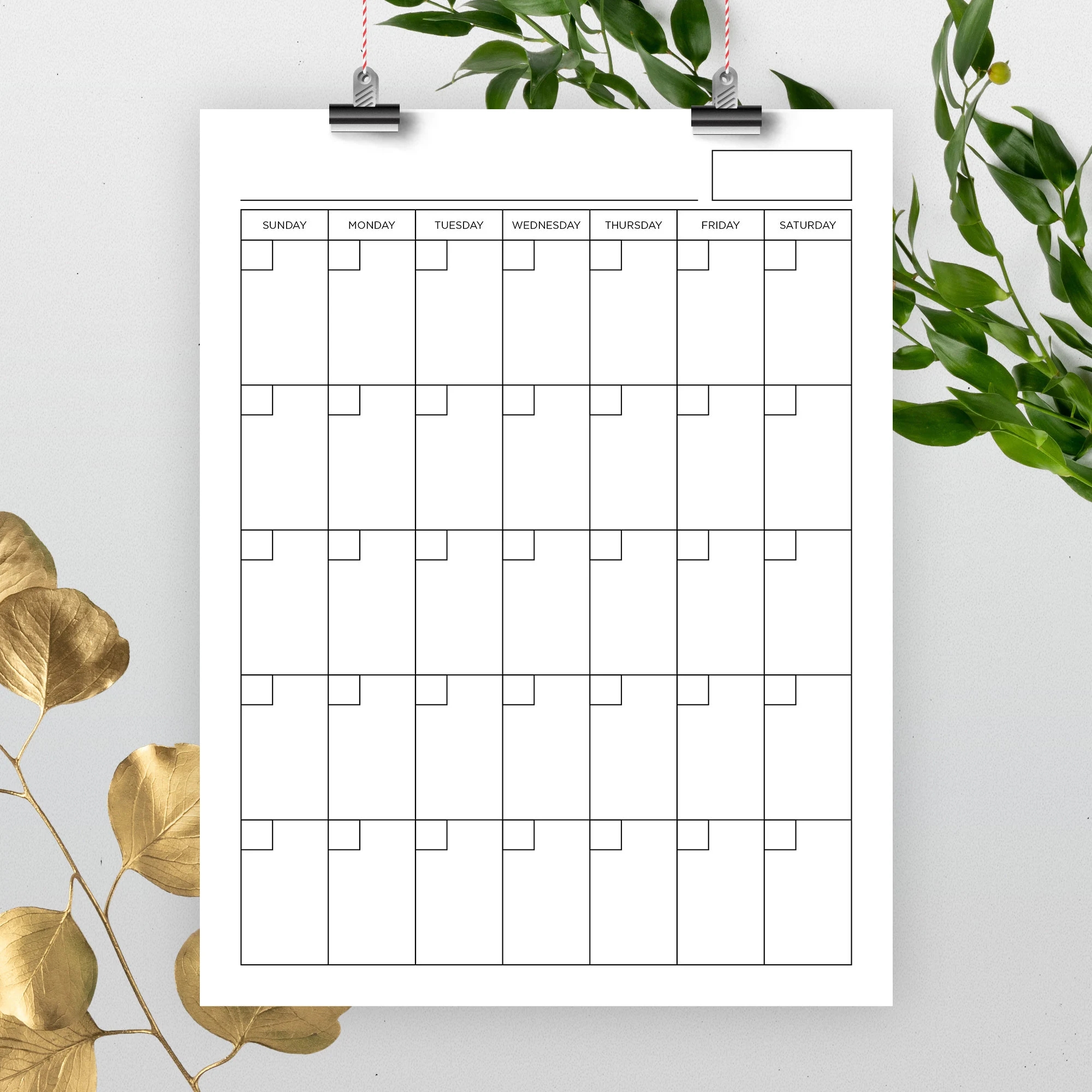 8 5x11 Inch Vertical Blank Calendar 8 5 X 11 Printable Calendar Calendar Template Reusable Calendar Perpetual Calendar Calendar PDF Etsy