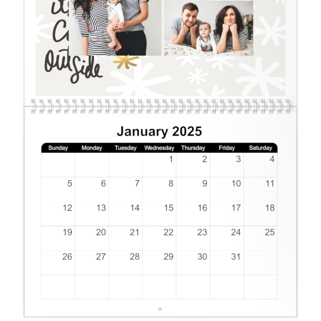 8x11 Monthly Calendar Printable