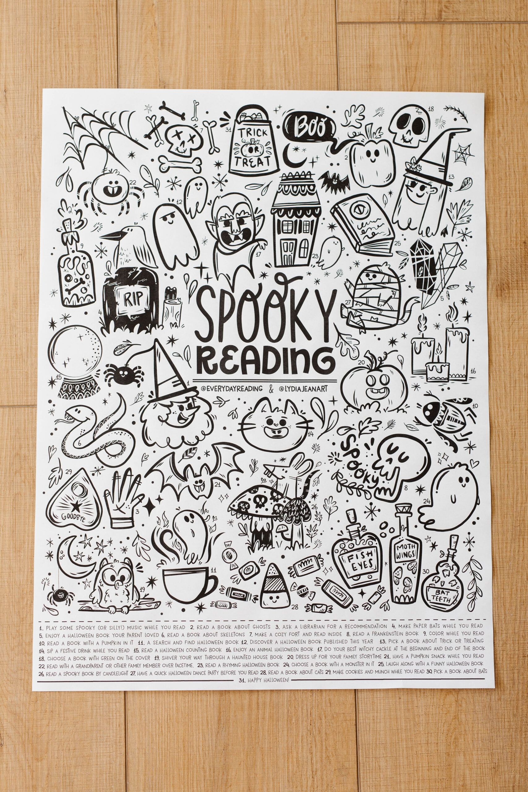 A FREE Halloween Countdown Calendar Everyday Reading A FREE Halloween Countdown Calendar Everyday Reading