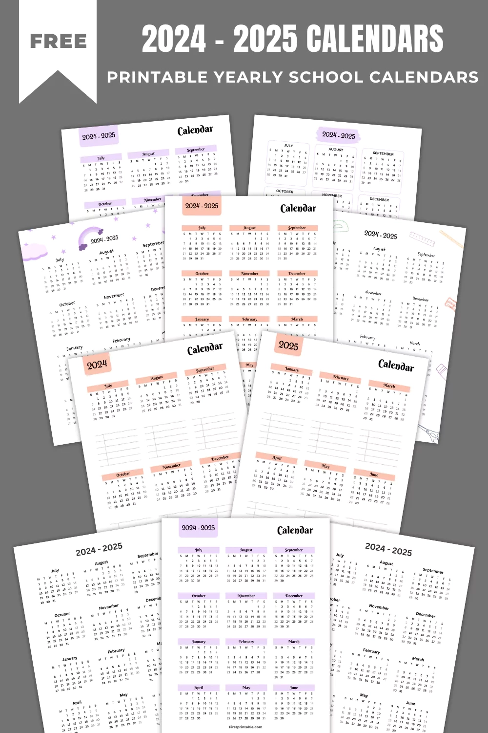 academic calendar 2024 2025 free pdf