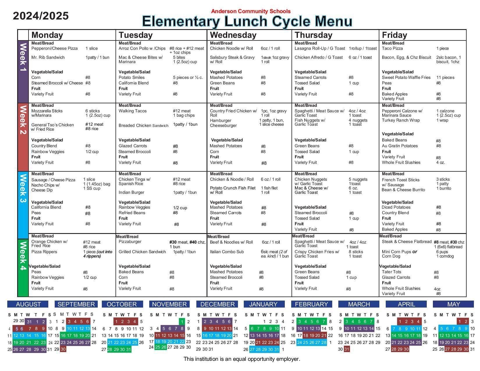 ACS Lunch Menu 2024 2025 Eastside Elementary School ACS Lunch Menu 2024 2025 Eastside Elementary School
