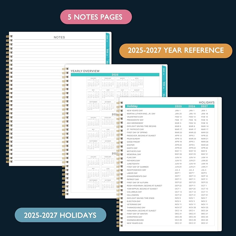 Amazon 2025 2026 Monthly Planner 2025 2026 Planner From July 2025 Deccember 2026 8 5 x11 18 Months With Monthly Tabs Large Daily Blocks Double Inner Pocket Office Products