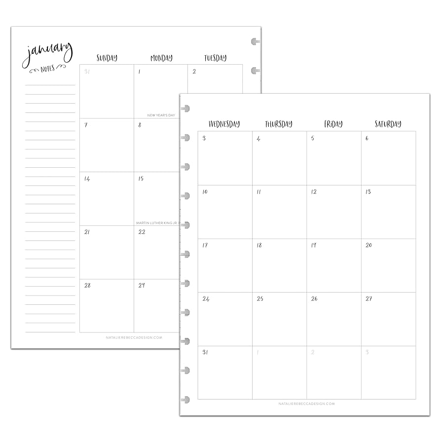 Amazon BetterNote 2026 Monthly Calendar Refill Fits Discbound Notebooks Fits Happy Planner Levenger Circa Arc Staples TUL Office Depot InkWell Press Whimsy 9 Disc 7 x9 25 Office Products Amazon BetterNote 2026 Monthly Calendar Refill Fits Discbound Notebooks Fits Happy Planner Levenger Circa Arc Staples TUL Office Depot InkWell Press Whimsy 9 Disc 7 x9 25 Office Products