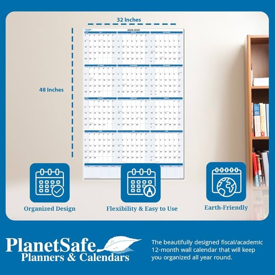Amazon Fiscal Academic Split Year July 2026 To June 2027 Vertical 12 Month Wall Calendar 48 X 32 Dry Wet Erasable With Next Year Planner Area Complete With Fine Tip Dry erase Amazon Fiscal Academic Split Year July 2026 To June 2027 Vertical 12 Month Wall Calendar 48 X 32 Dry Wet Erasable With Next Year Planner Area Complete With Fine Tip Dry erase