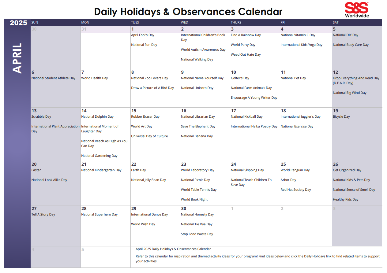 Printable Calendar With Holidays 2025