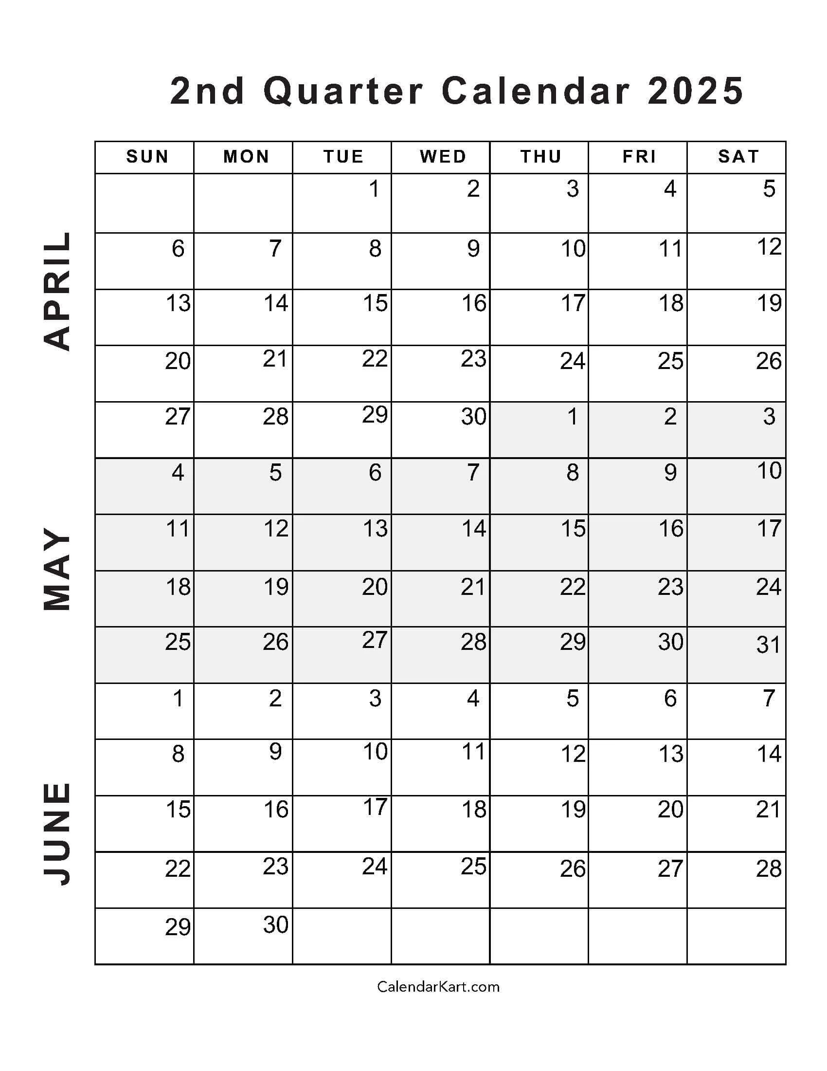 June July Calendar Printable