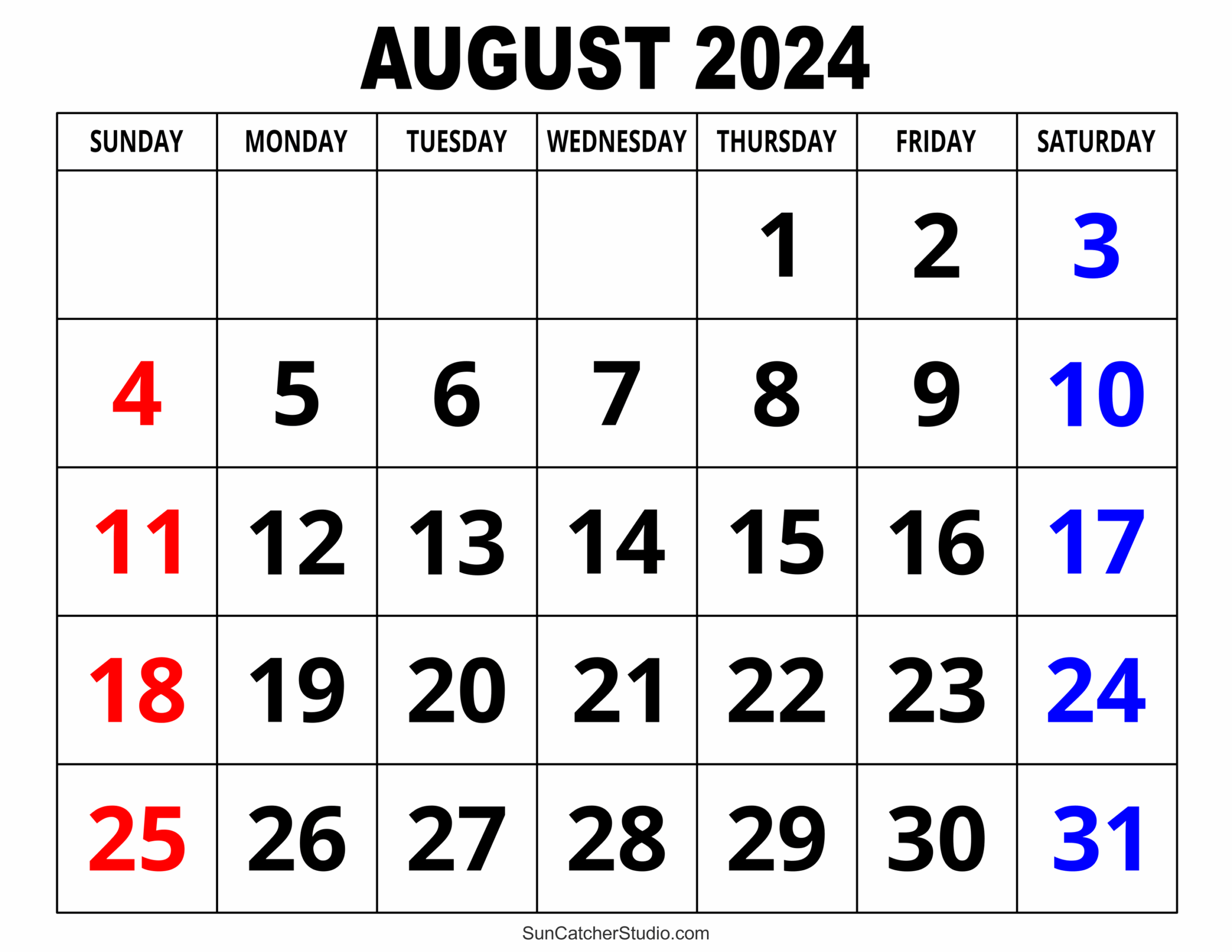 August 2024 Calendar Free Printable Free Printables Monograms Design Tools Patterns DIY Projects