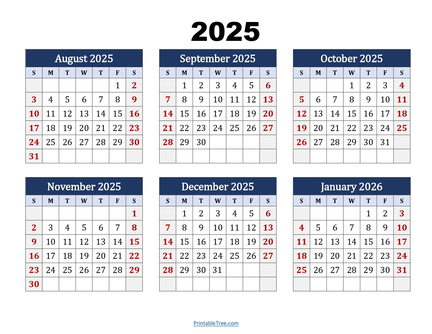 August 2026 Calendar Printable Pdf Free Download