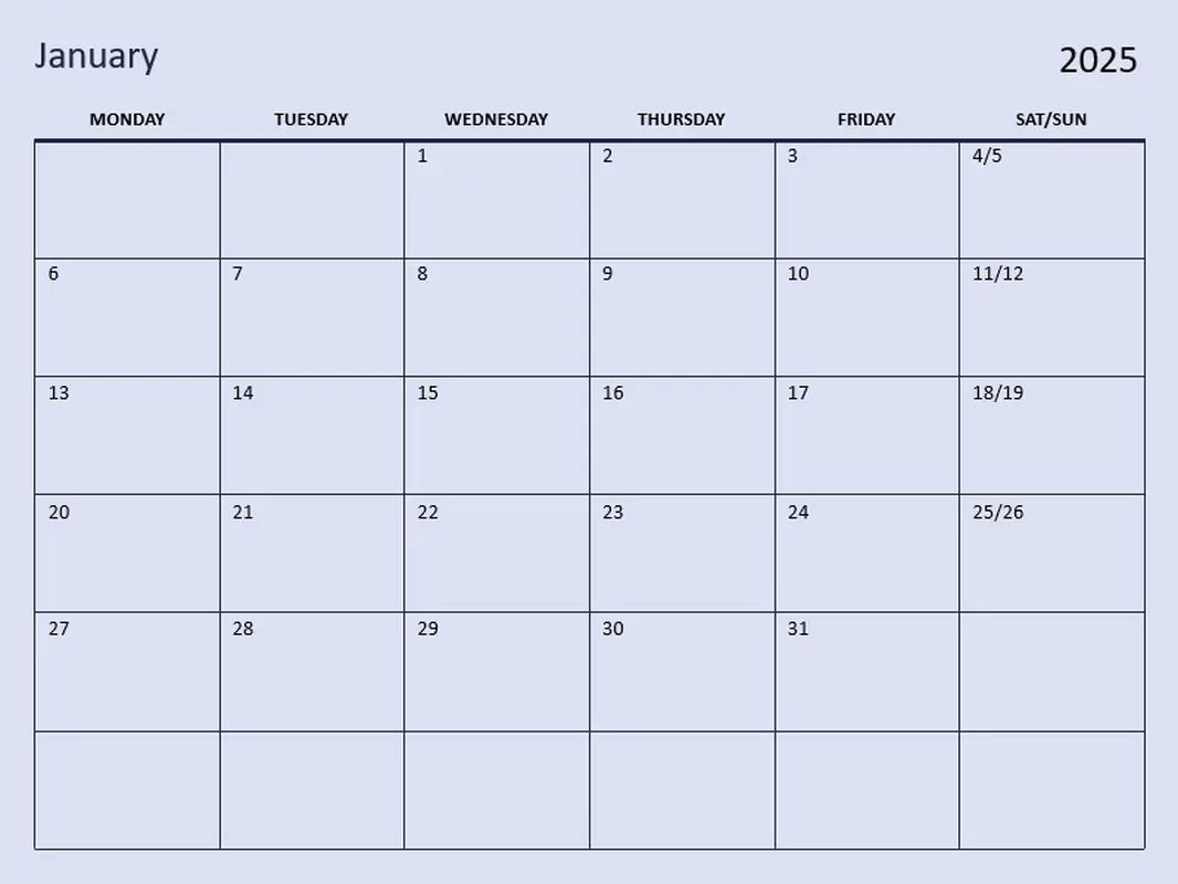 blank calendar templates microsoft create
