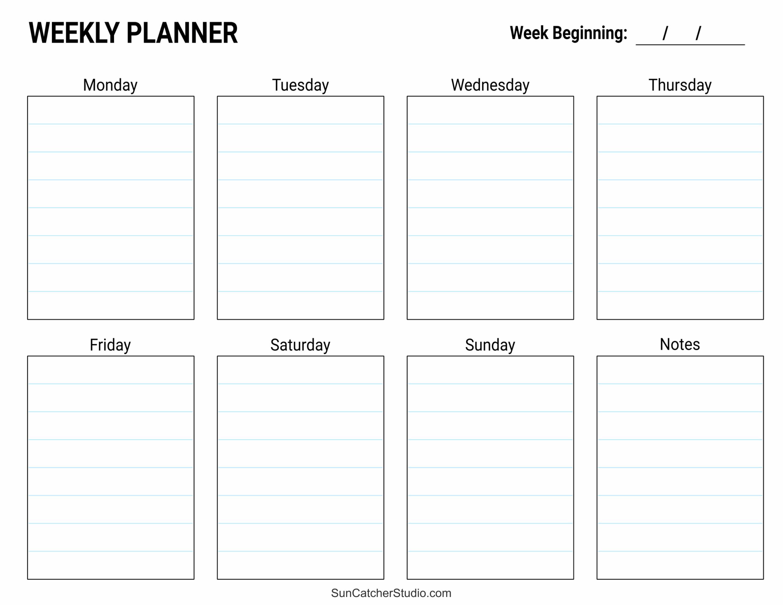 Blank Calendar Templates Monthly Weekly Free Printables Monograms Design Tools Patterns DIY Projects