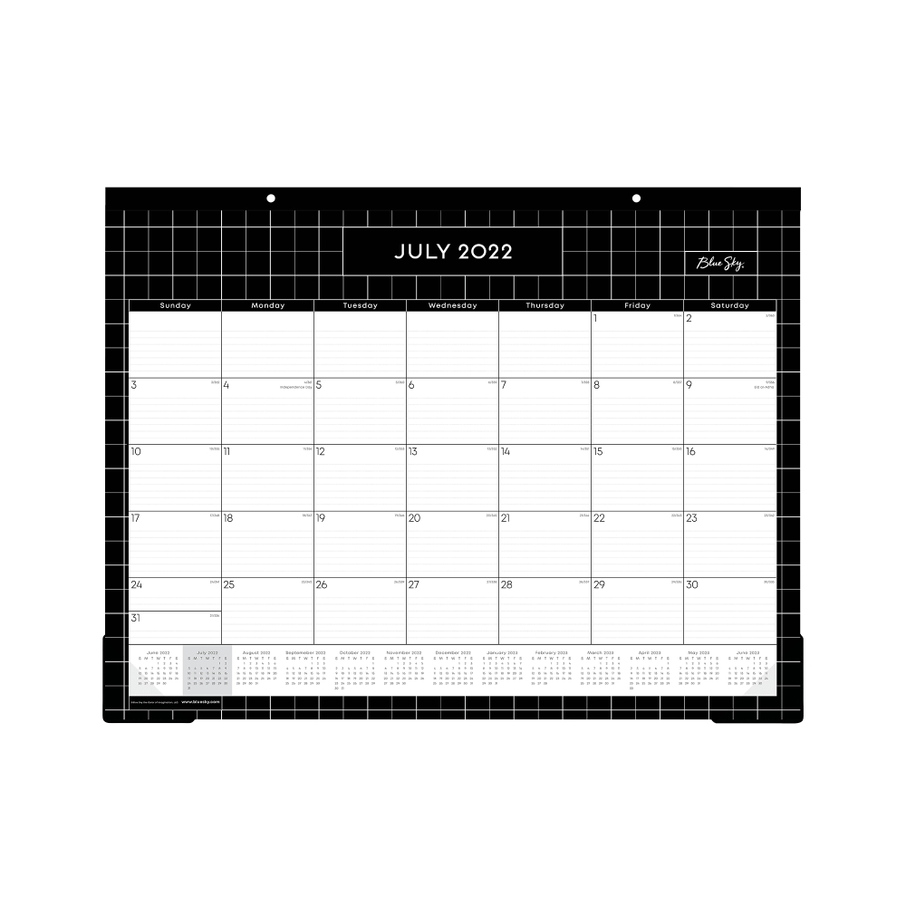 Blue Sky Monthly Academic Desk Calendar 22 X 17 Matrix July 2022 To June 2023 136533 OfficeSupply