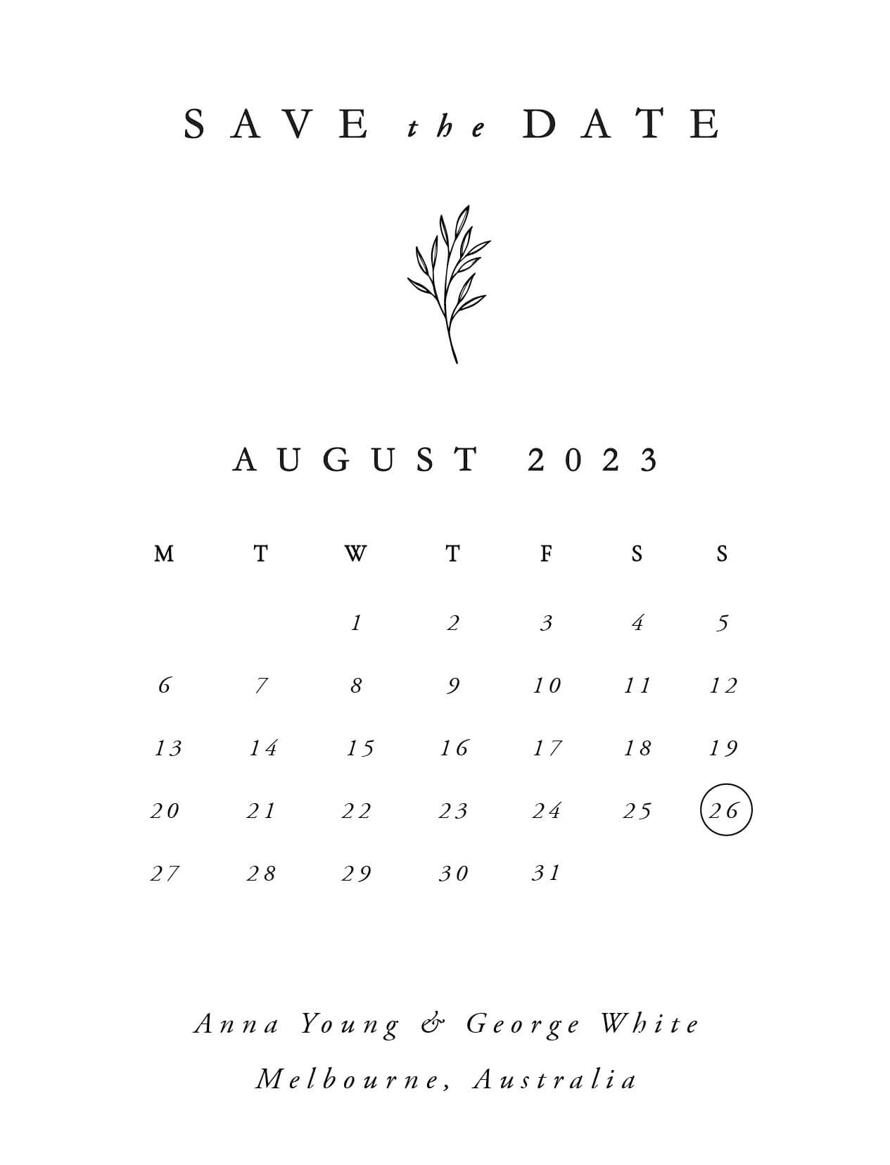 Calendar Save The Date Cards By Paperlust Calendar Save The Date Cards By Paperlust
