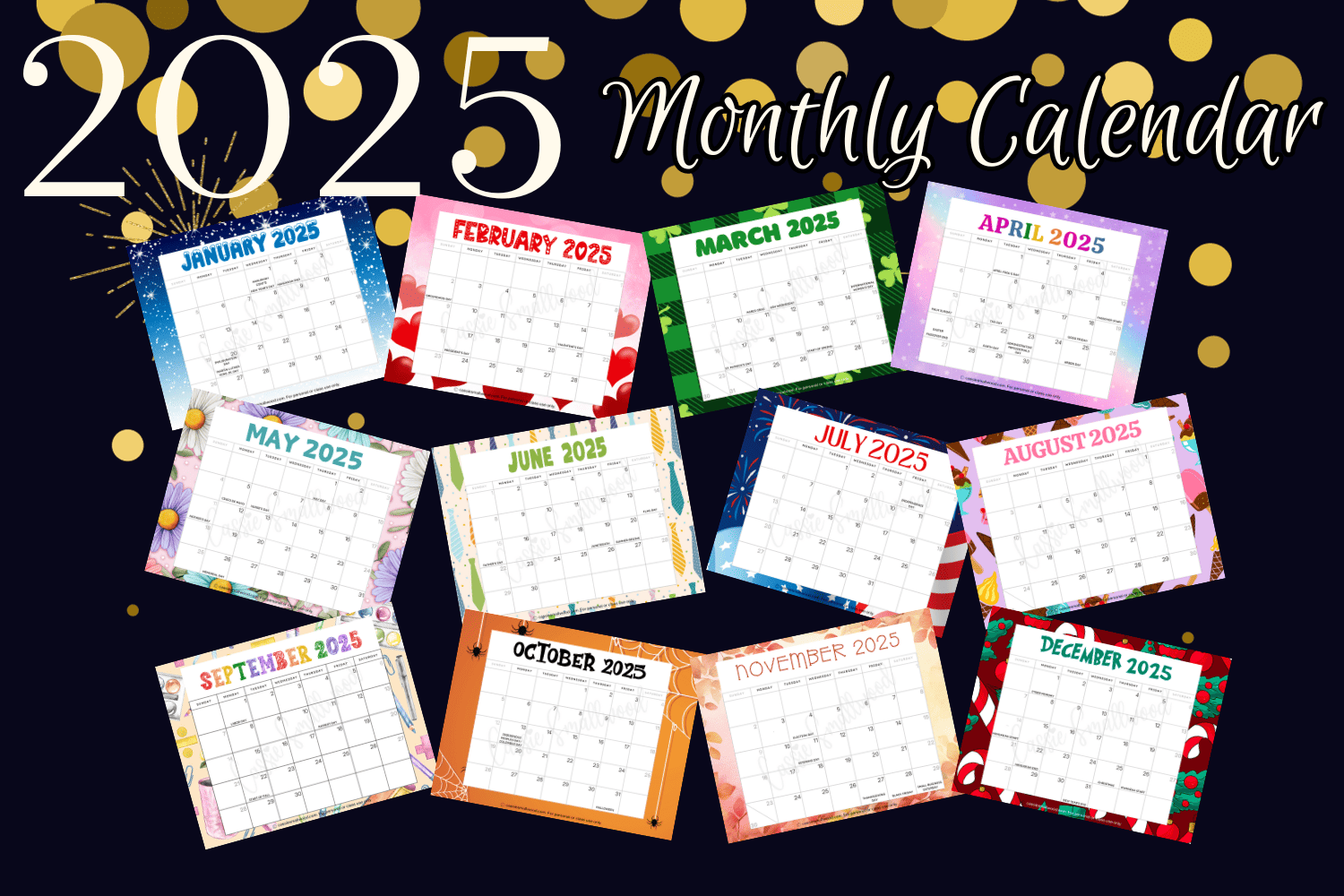 Free Printable Calendars By Month 2025 Free Printable Calendars By Month 2025