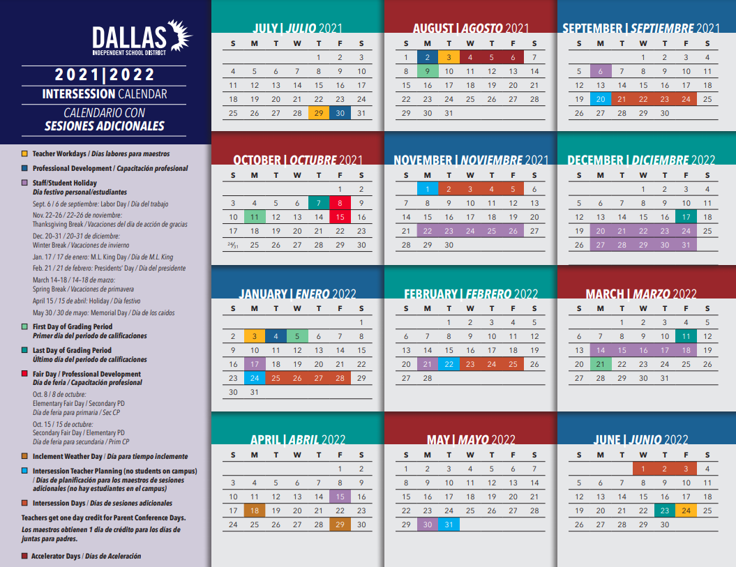 Dallas Isd Intersession Calendar 2023 24 Customizable Calendar Ideas