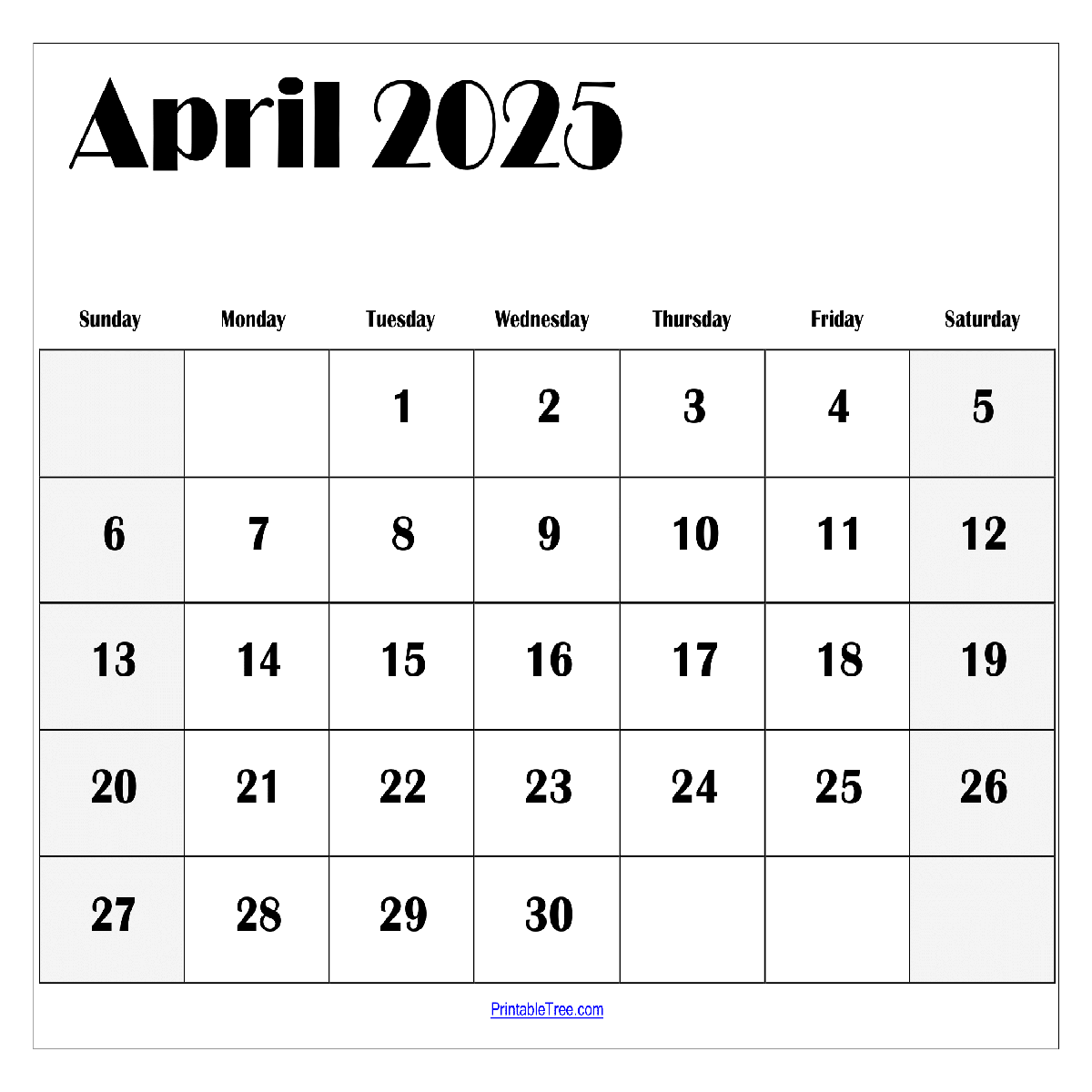 Download Free Monthly 2025 Calendar Printable PDF With Holidays Template
