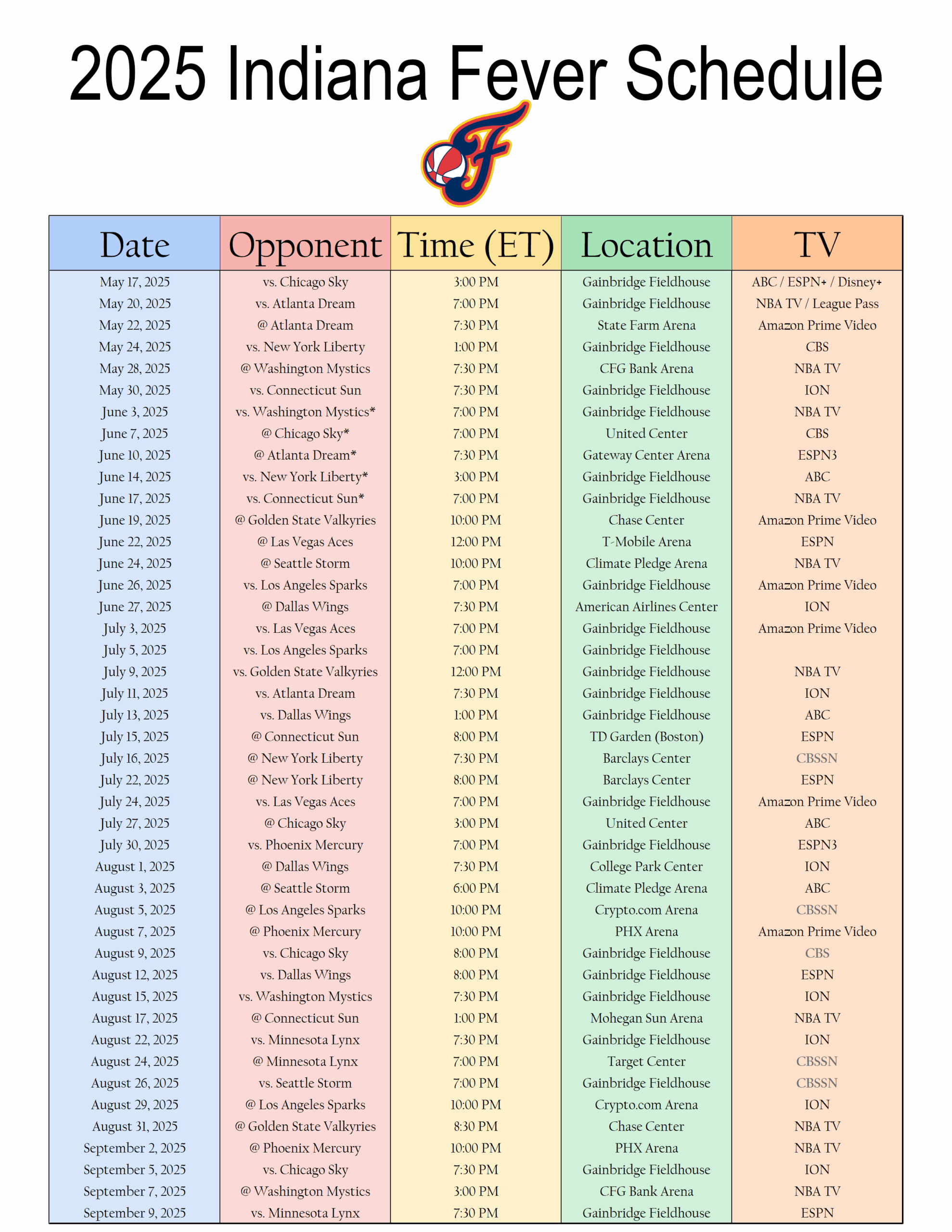 Printable Spurs Game Calendar