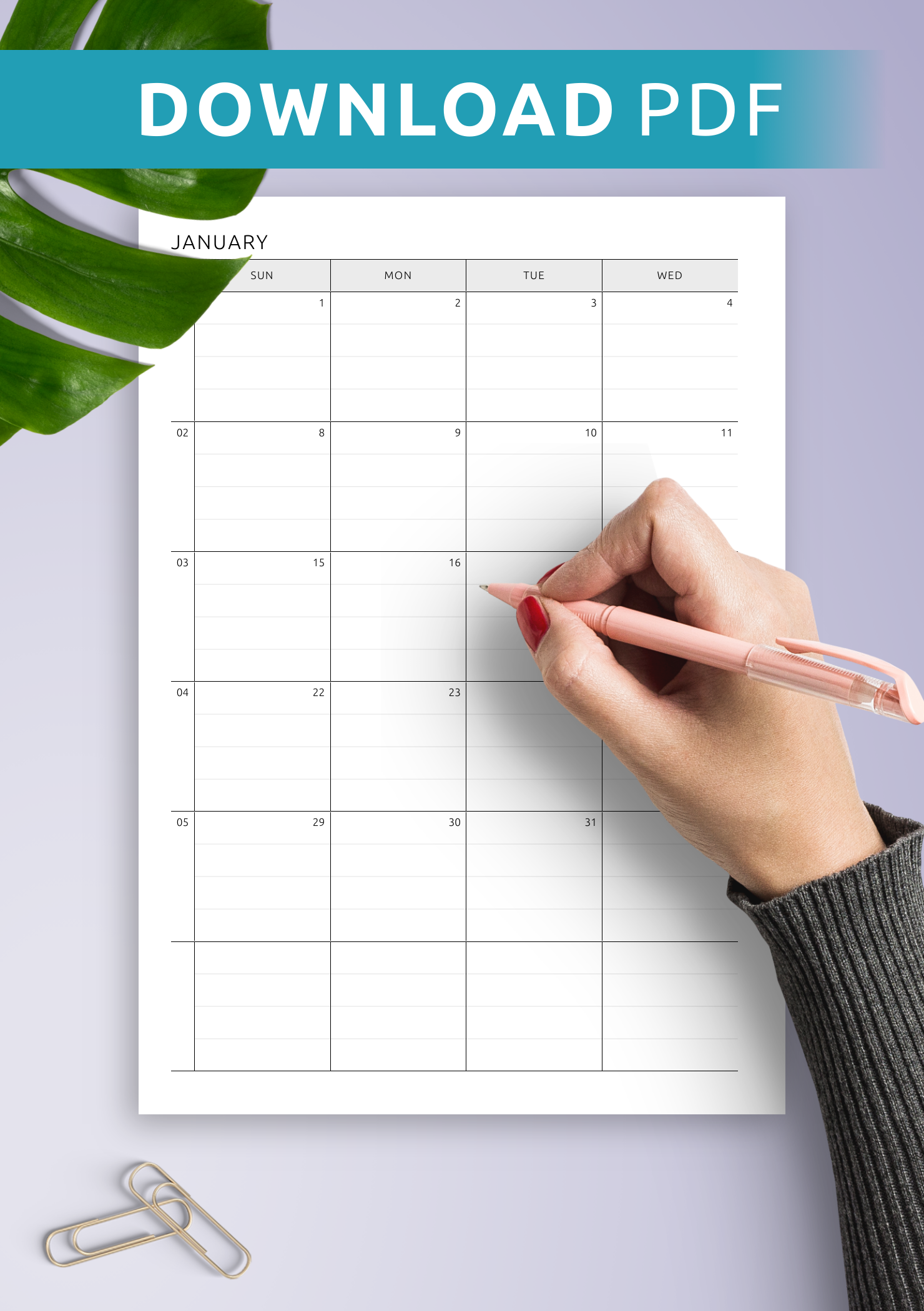 Free Printable 2 Month Calendar