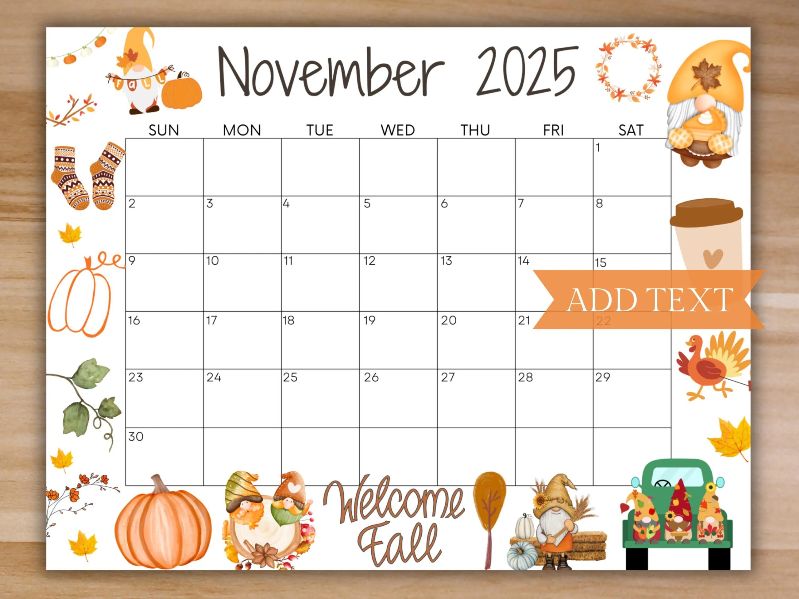 November December Calendar 2025 Printable
