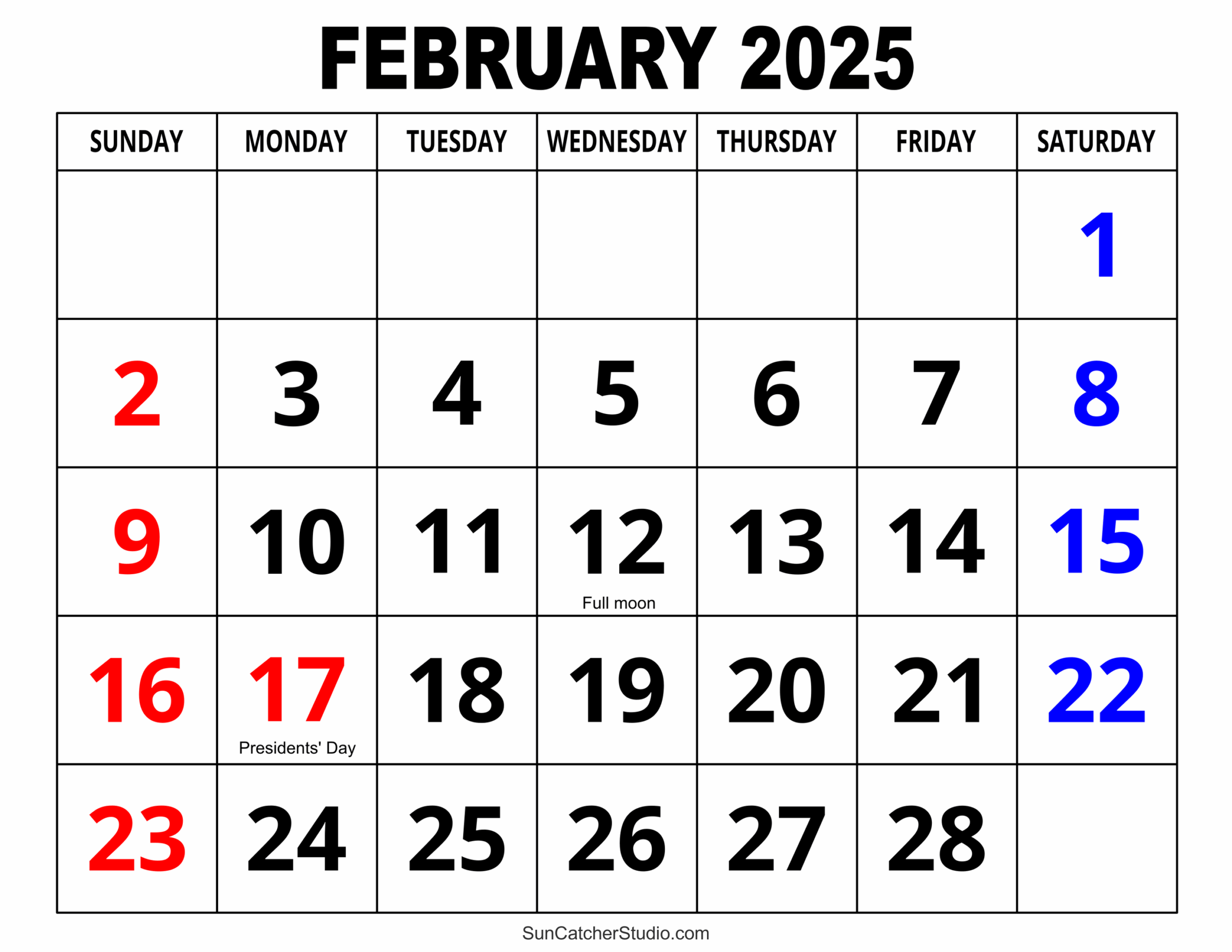 Feb Printable Calendar Feb Printable Calendar