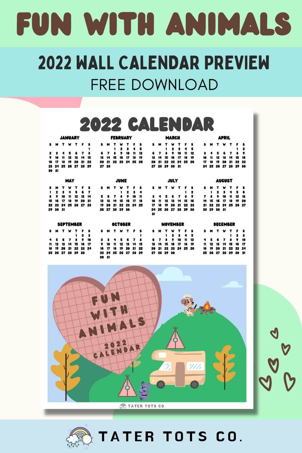 Free Printable Poster Calendar
