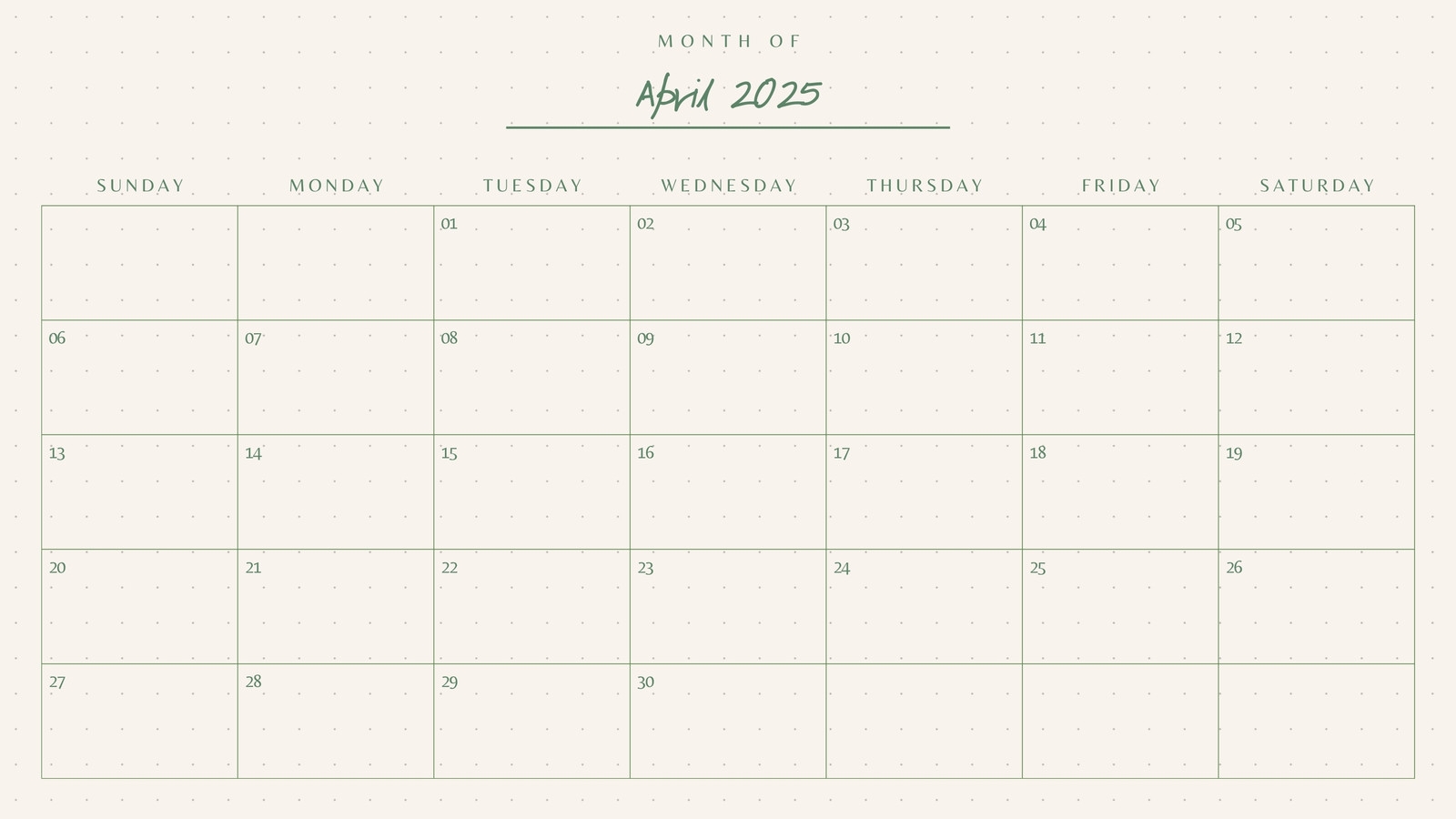 free and customizable april 2025 calendar templates canva