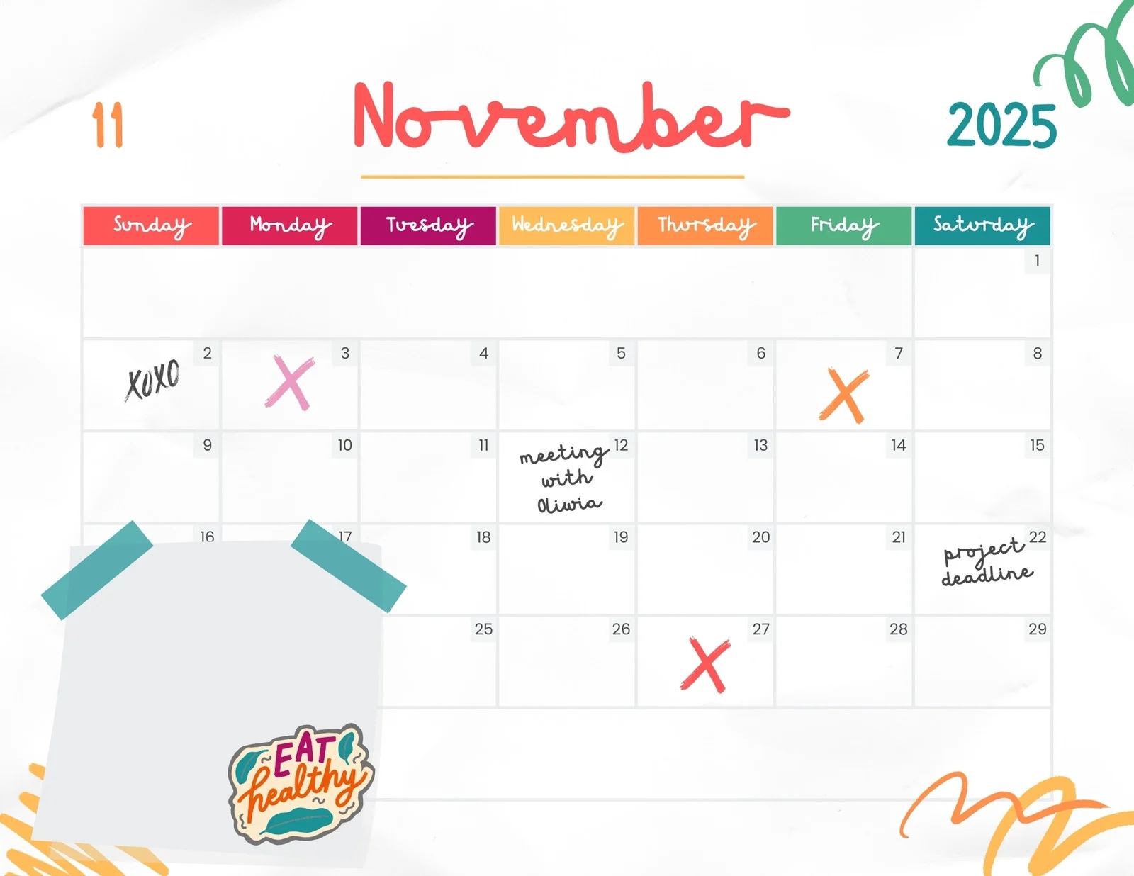 November Month Printable Calendar November Month Printable Calendar