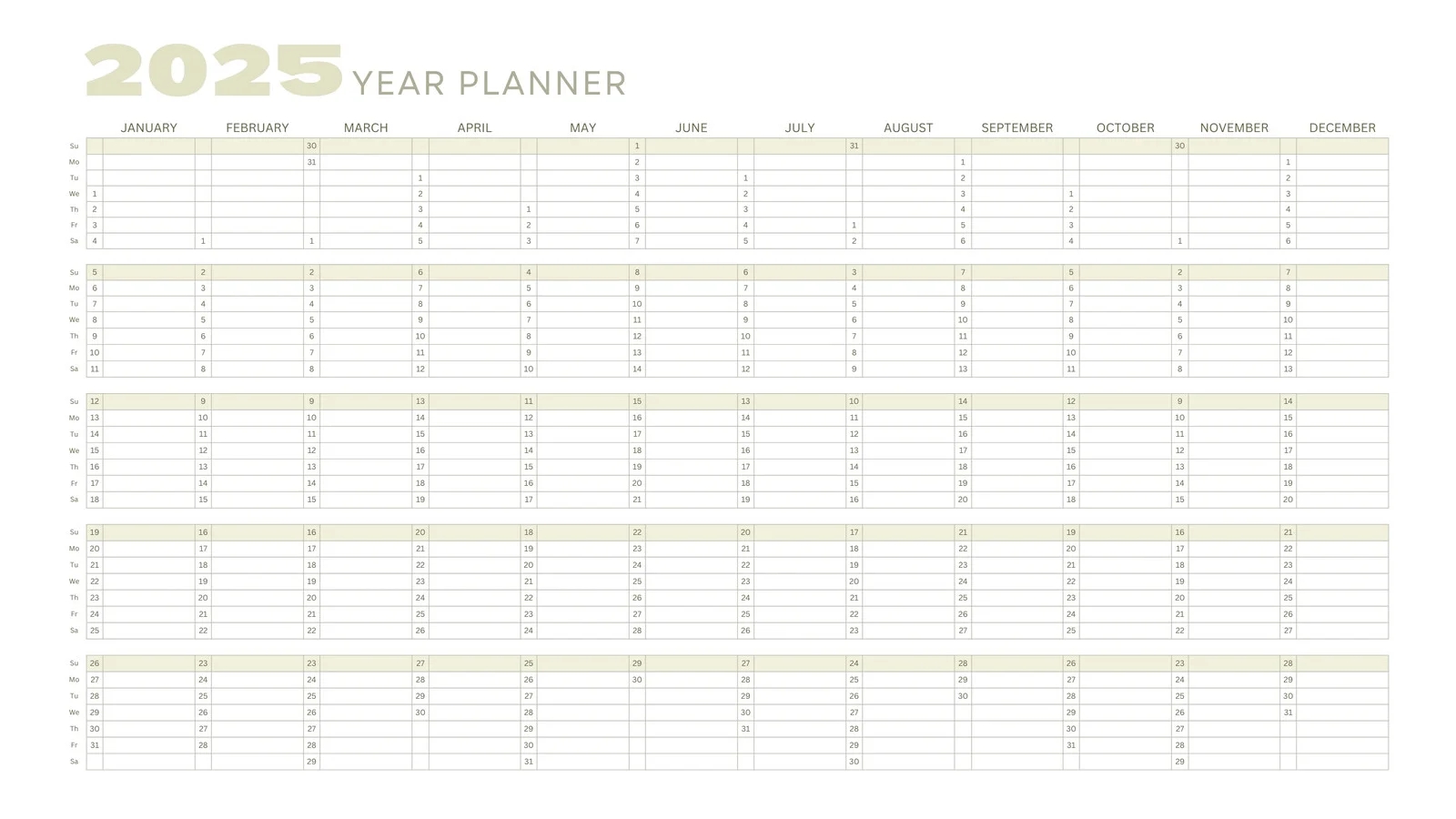 Free Printable Daily Calendar 2025 With Holidays