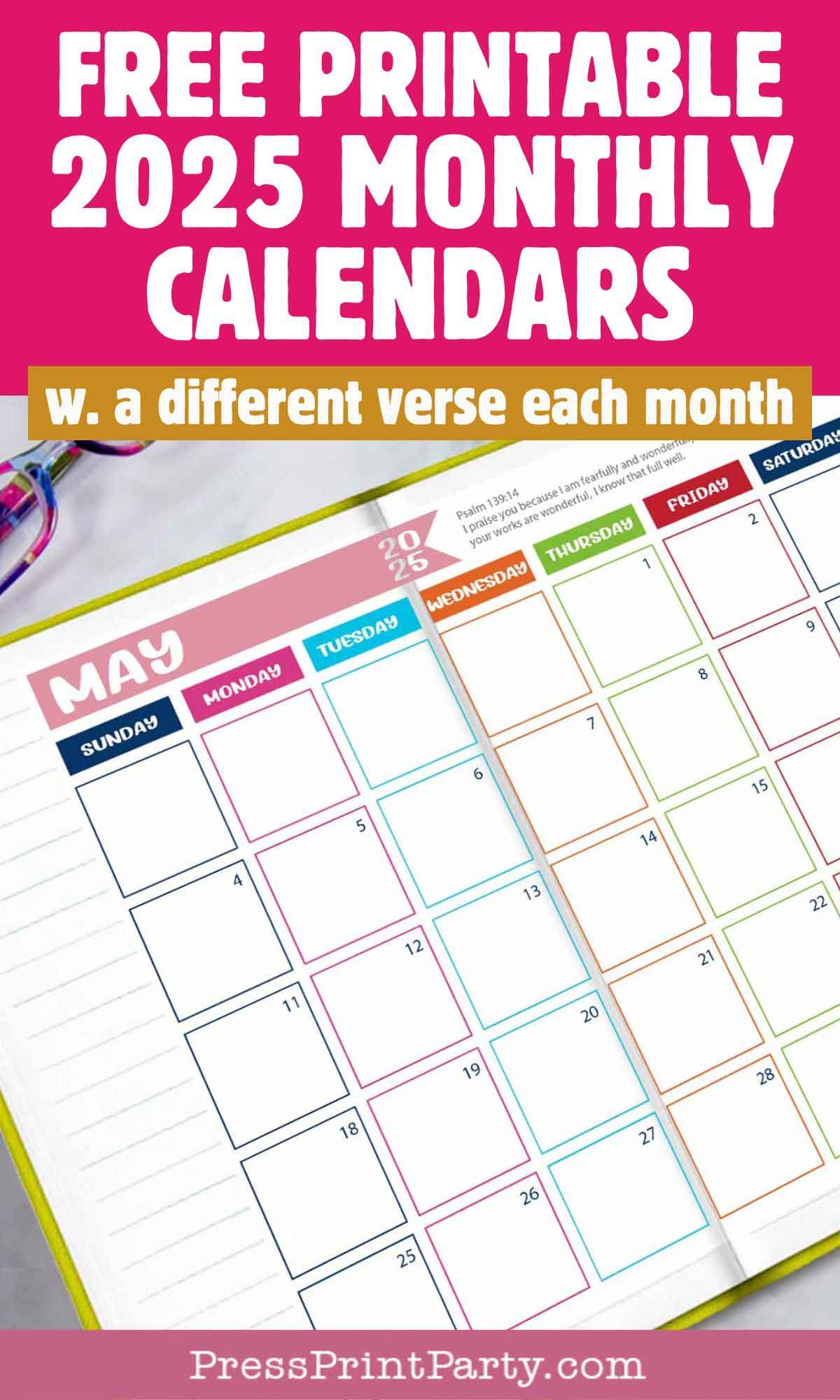 Free Printable 2025 Calendar For Bullet Journal Free Printable 2025 Calendar For Bullet Journal