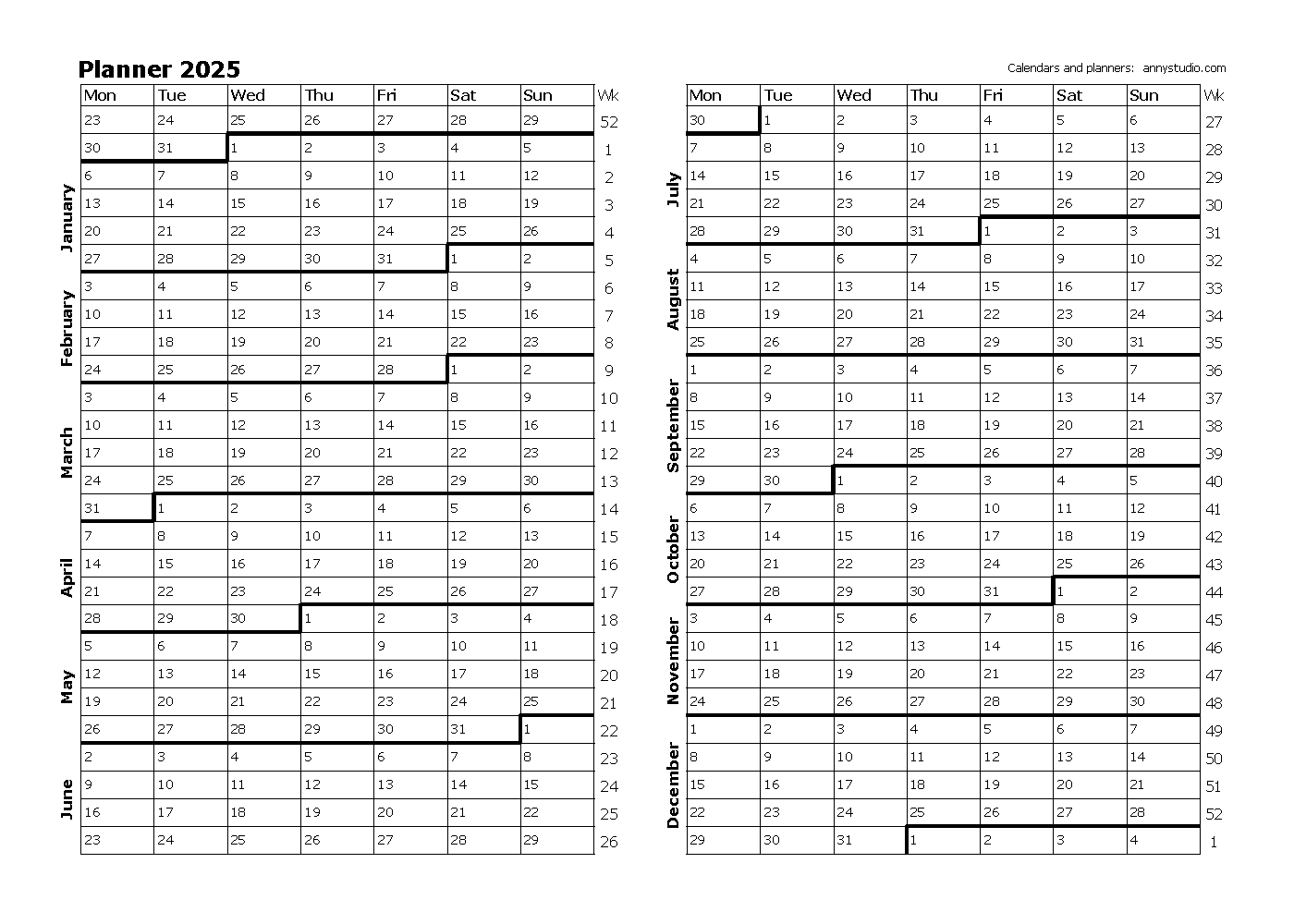 Free Printable Calendars And Planners 2025 2026 And 2027 Free Printable Calendars And Planners 2025 2026 And 2027