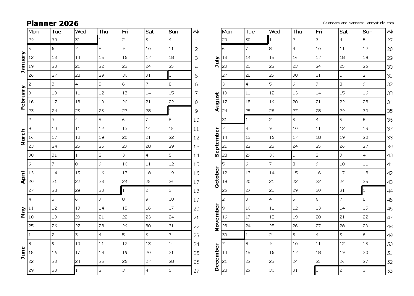 Free Printable Calendars And Planners 2025 2026 And 2027 Free Printable Calendars And Planners 2025 2026 And 2027