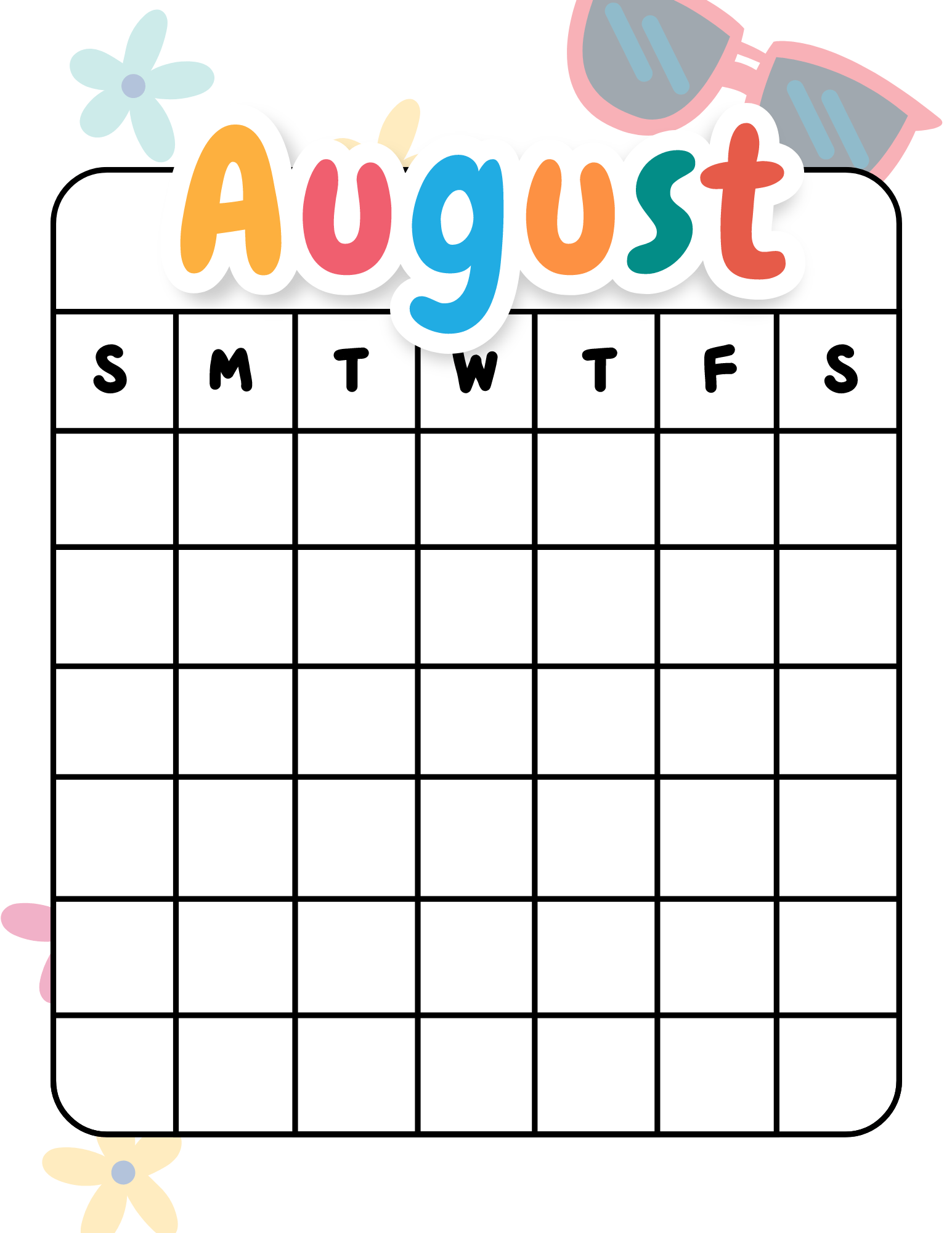 Kids Printable Calendar Clip Art Kids Printable Calendar Clip Art