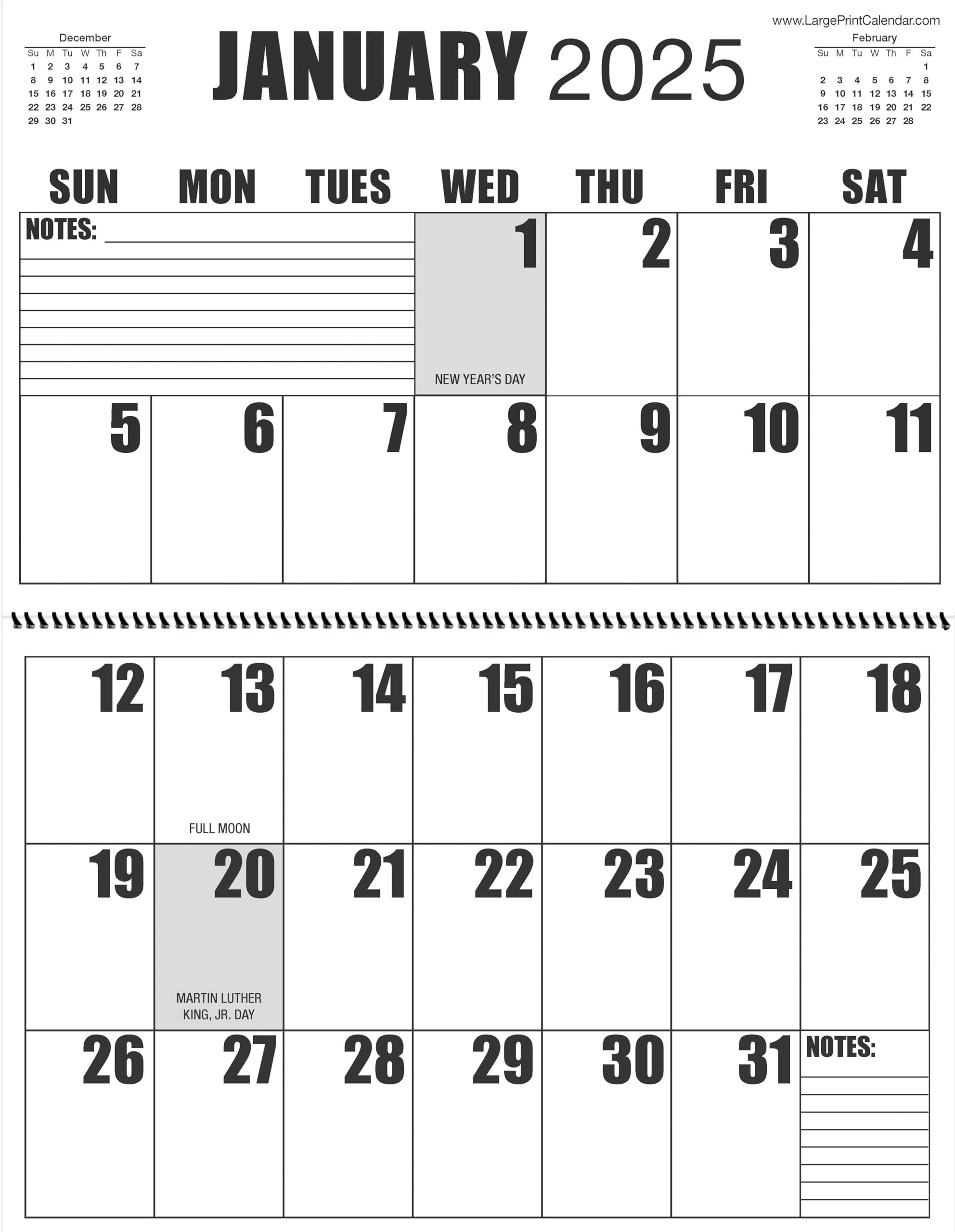 Jumbo Large Print Wall Calendar 2024 Heavy Paper 13 Months 22 X 17 When Open Or 11 X 17 When Lie Flat Amazon de Stationery Office Supplies