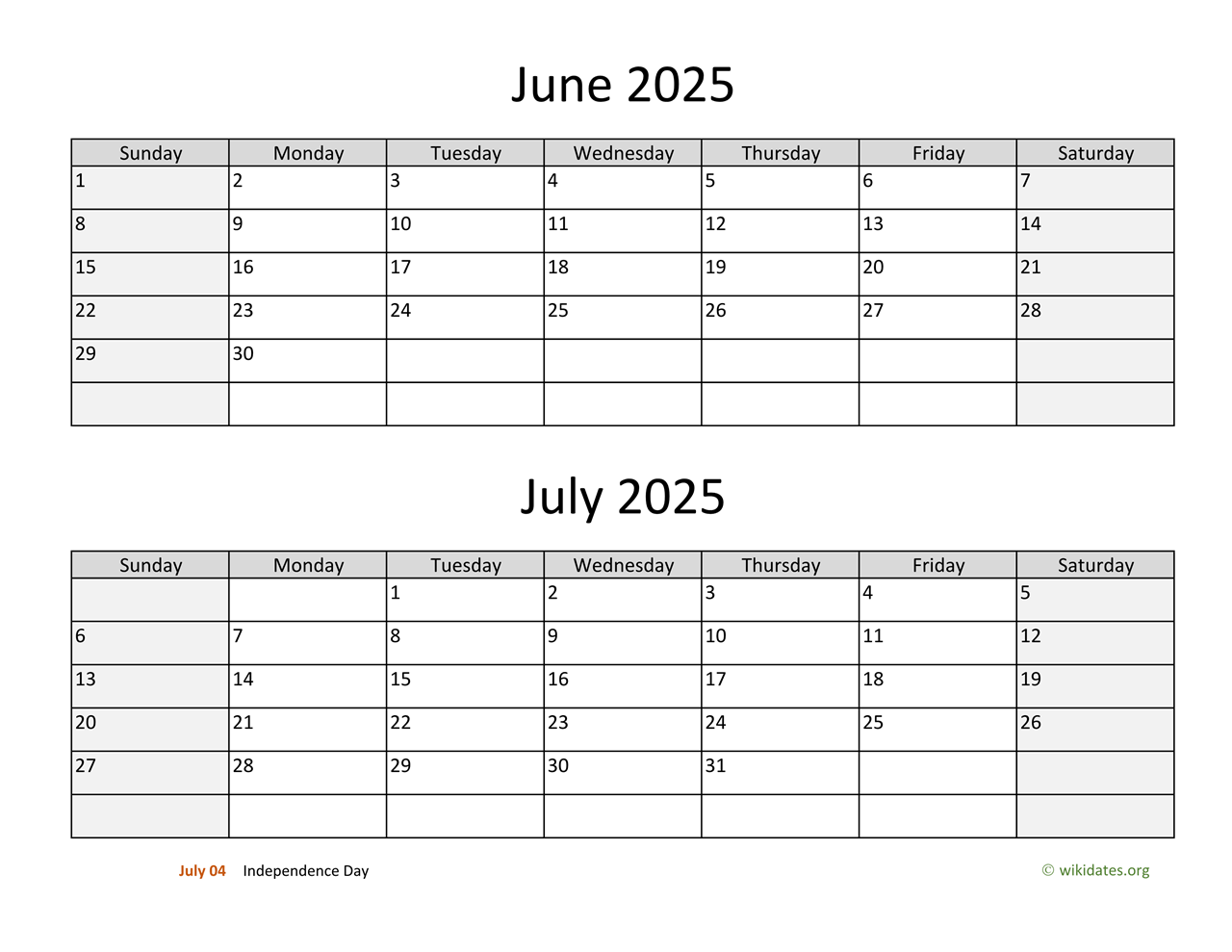 june and july 2025 calendar wikidates june and july 2025 calendar wikidates