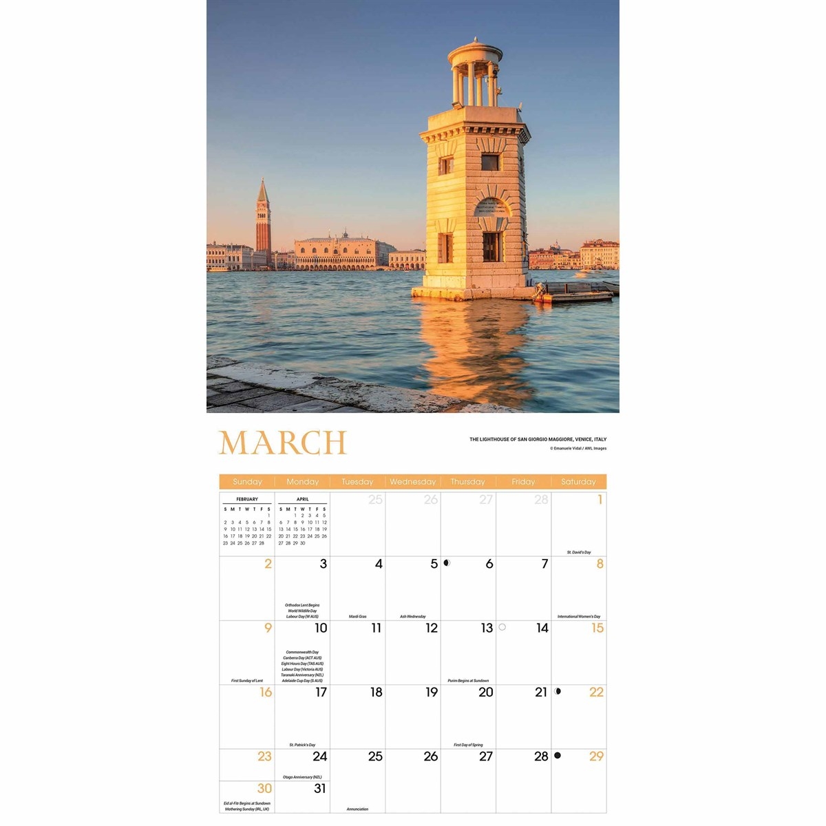 Lighthouses Calendar 2025