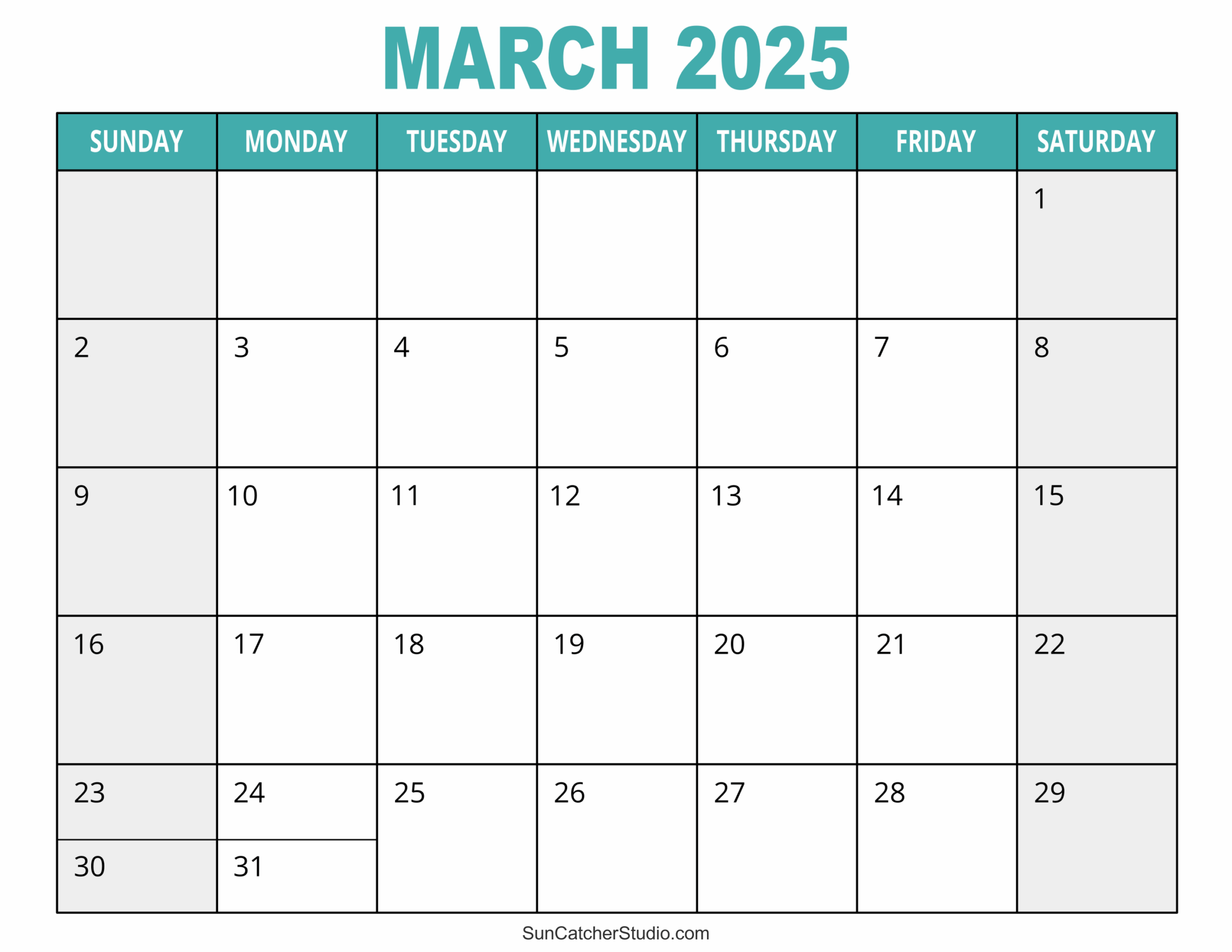 March 2025 Calendar Free Printable Free Printables Monograms Design Tools Patterns DIY Projects