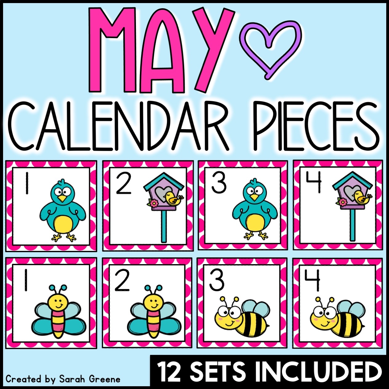 May Calendar Pieces Made By Teachers