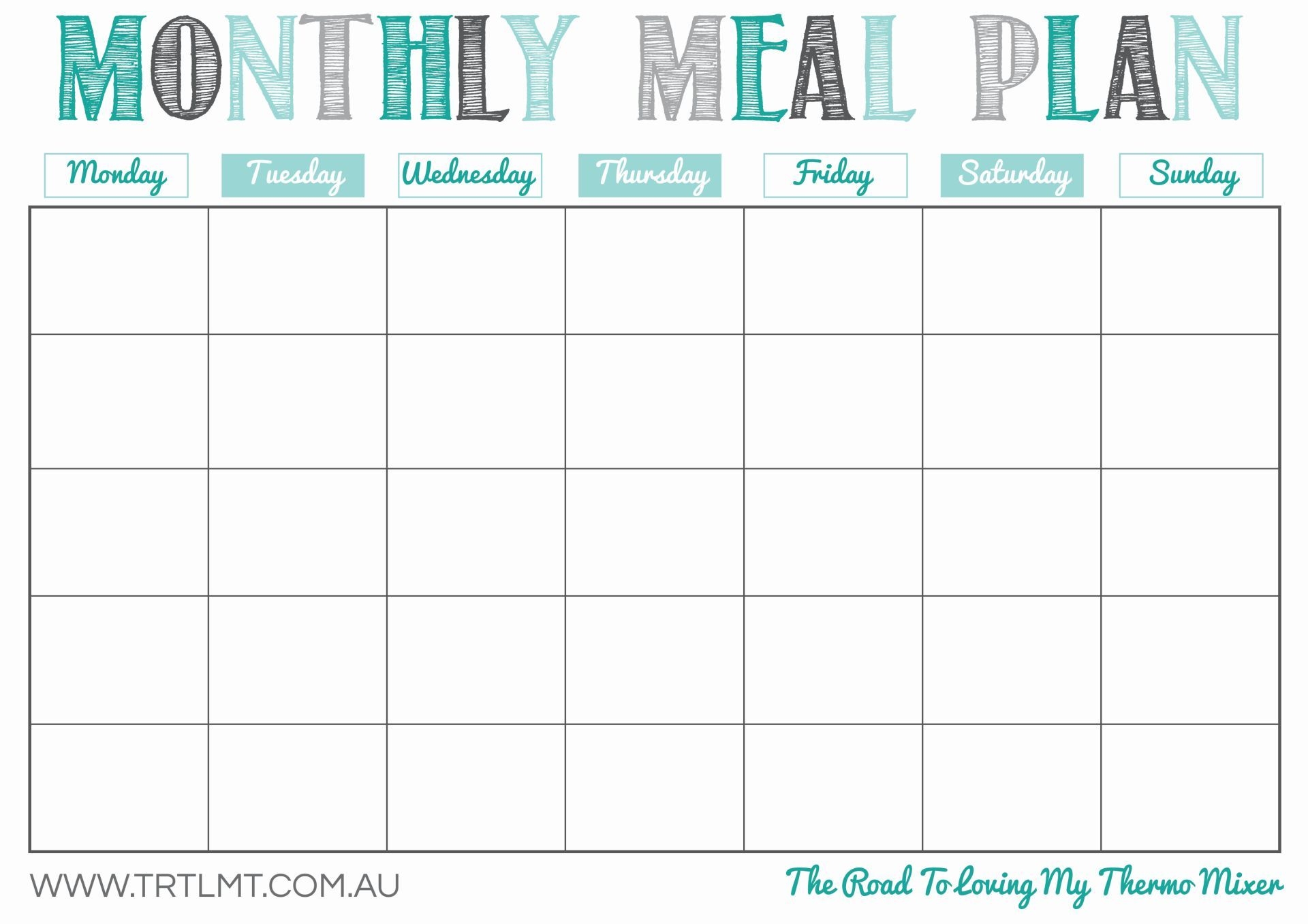 Monthly Dinner Planner 10 Free PDF Printables Printablee Monthly Dinner Planner 10 Free PDF Printables Printablee